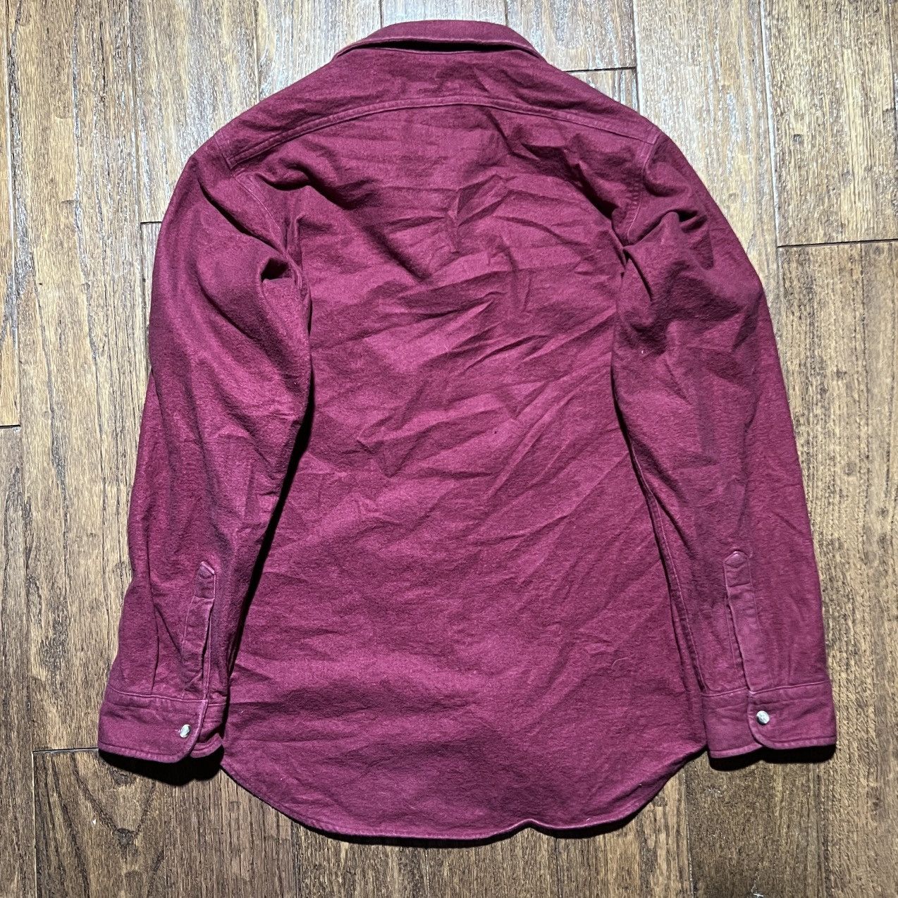 Vintage × Woolrich Woolen Mills vintage woolrich burgundy shirt jacket Size US M / EU 48-50 / 2 - 3 Thumbnail