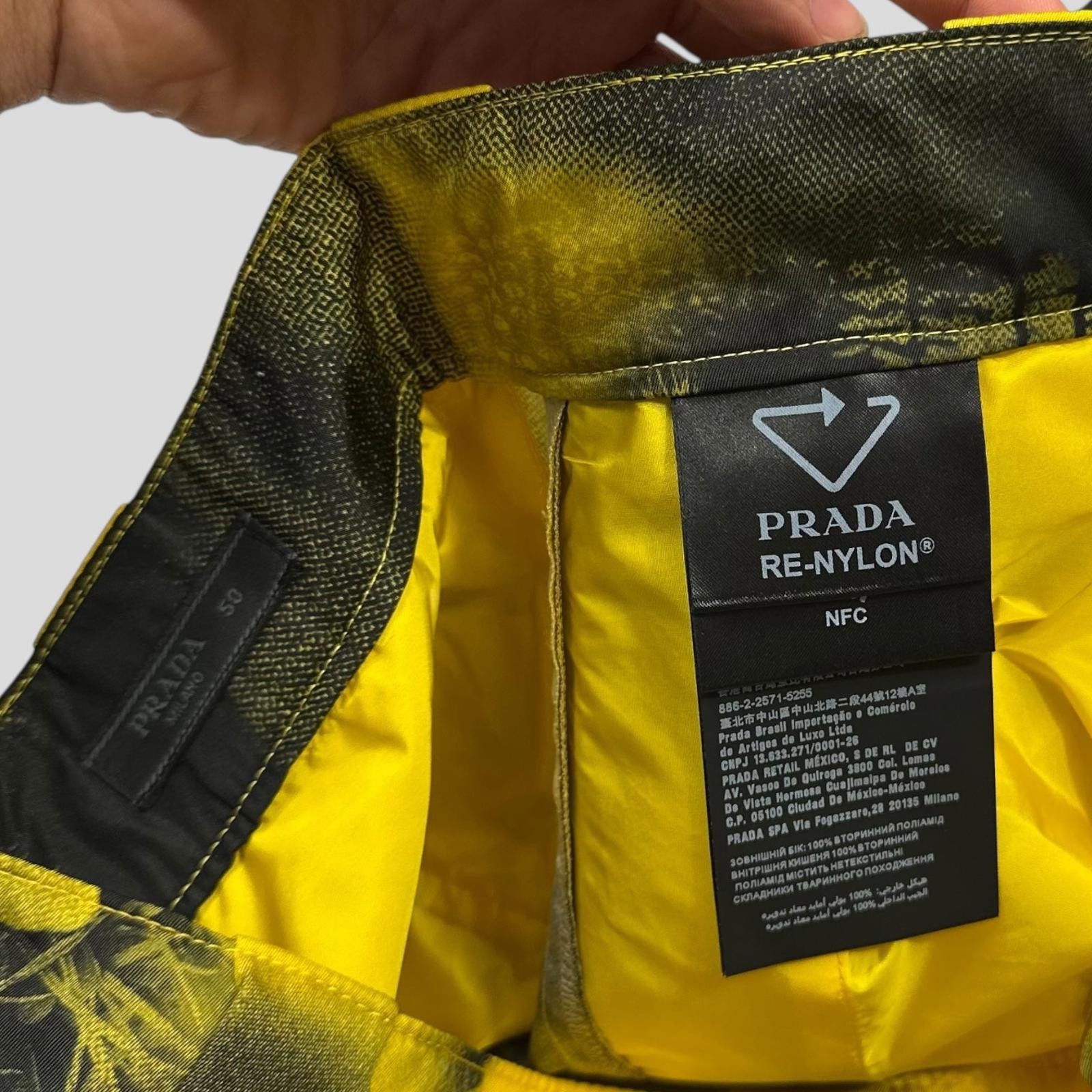 Prada Prada x Raf Simons 2022 Re-nylon Wolf Baggy Bermuda Shorts Size US 34 / EU 50 - 8 Thumbnail