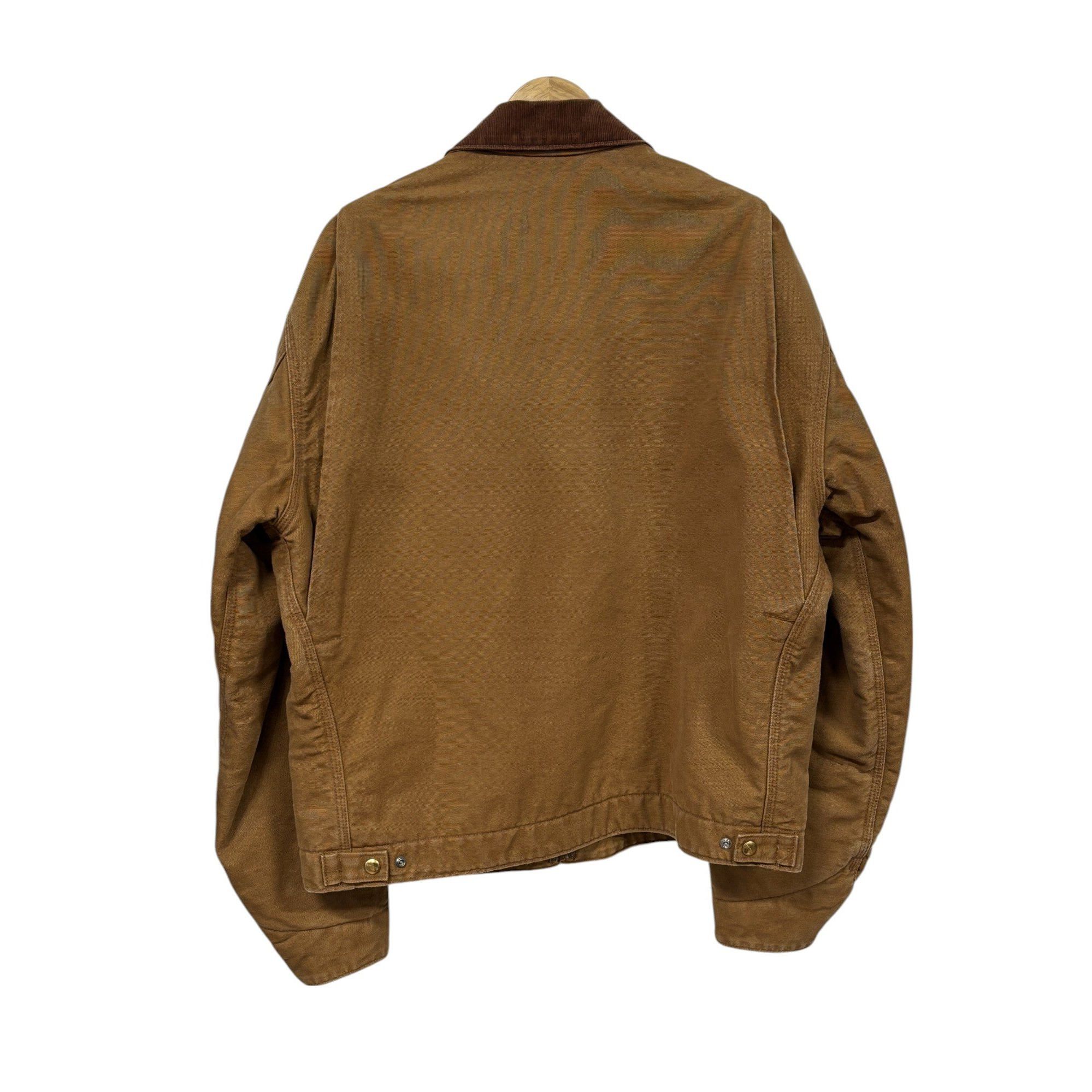 Carhartt Vintage Carhartt Blanked Lined Brown Detroit Jacket Size Lar Size US L / EU 52-54 / 3 - 2 Thumbnail