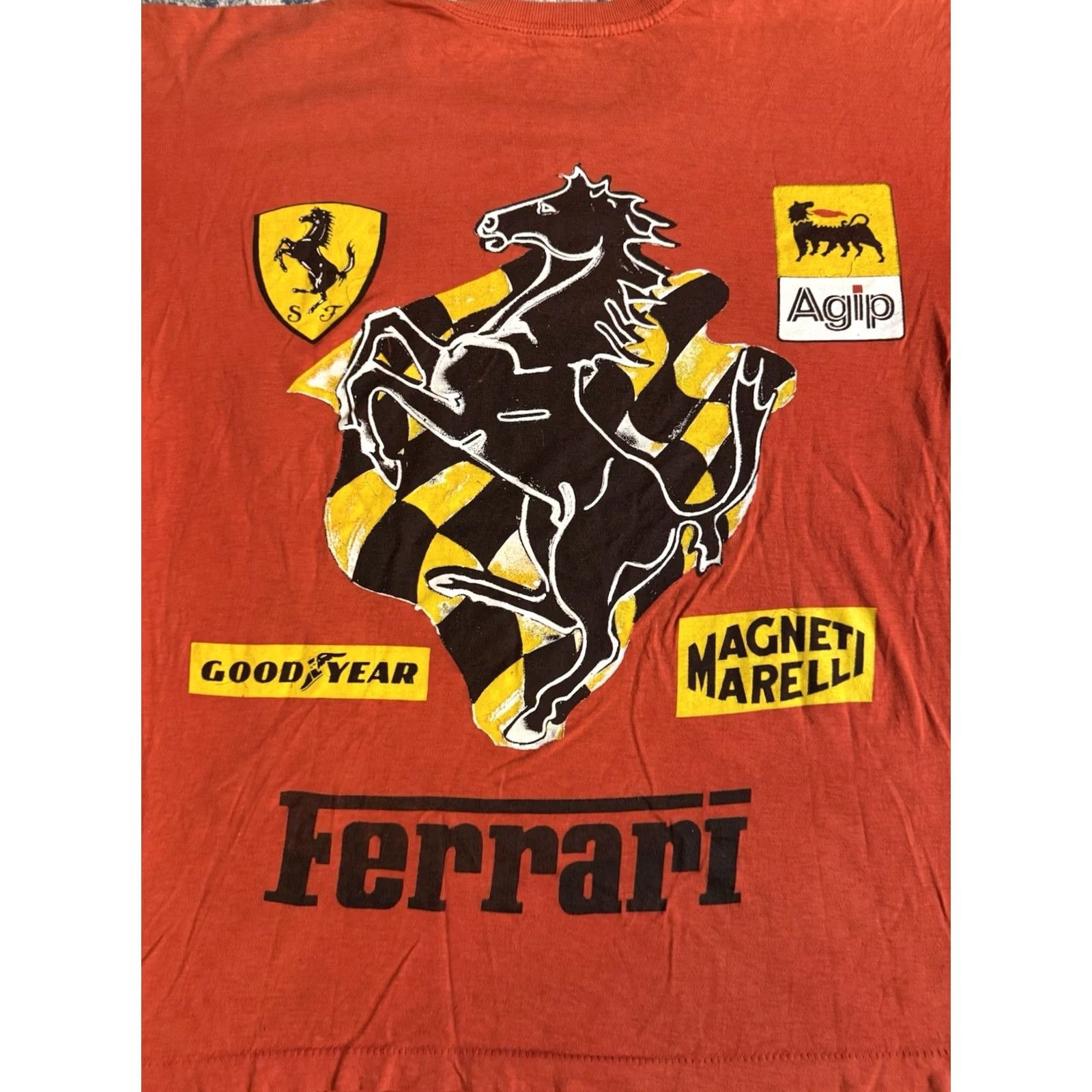Ferrari VINTAGE 90s Gerhard Berger Ferrari F1 T Shirt Red Size L Mens Cotton Crew Neck Short Sleeve 1990s Cars Sports 90s Theme Size US L / EU 52-54 / 3 - 4 Thumbnail