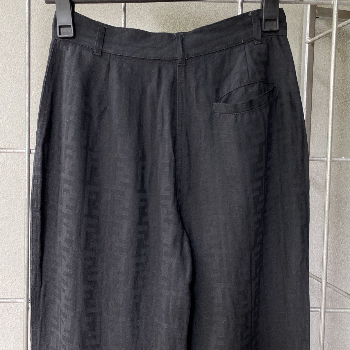 Fendi FENDI Black Monogram Pattern Pants Size 28" / US 6 / IT 42 - 17 Thumbnail
