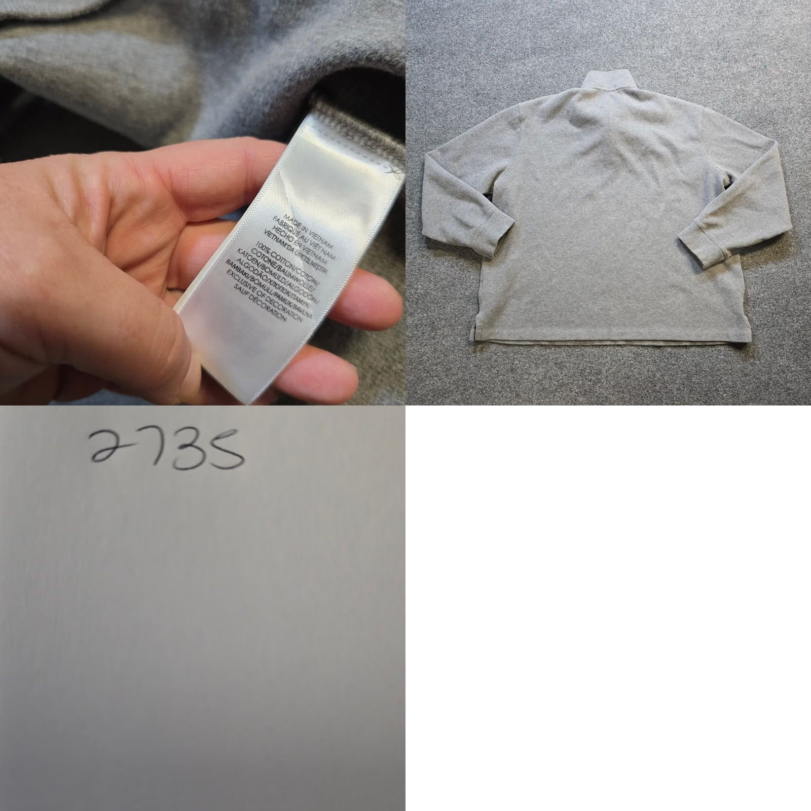 Polo Ralph Lauren Polo Ralph Lauren Sweater Size XXL Gray Knit 1/4 Zip Long Sleeve Casual Mens Pullover 2XL Size US XXL / EU 58 / 5 - 8 Thumbnail