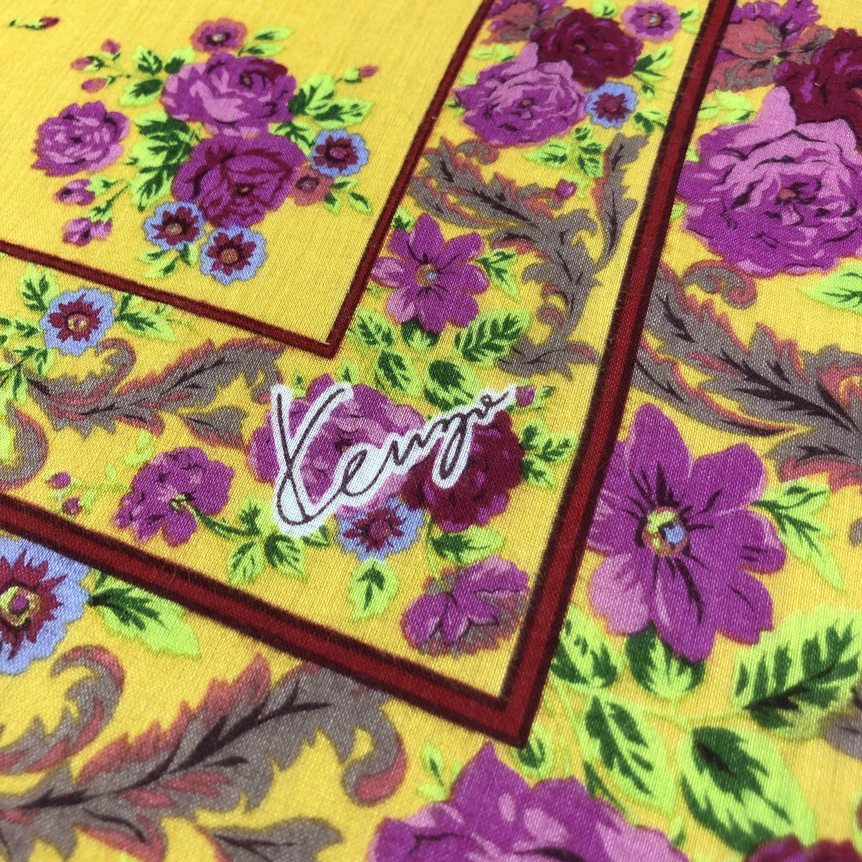 Kenzo Kenzo Floral Handkerchief Neckerchief Bandana H1836 Size ONE SIZE - 4 Thumbnail