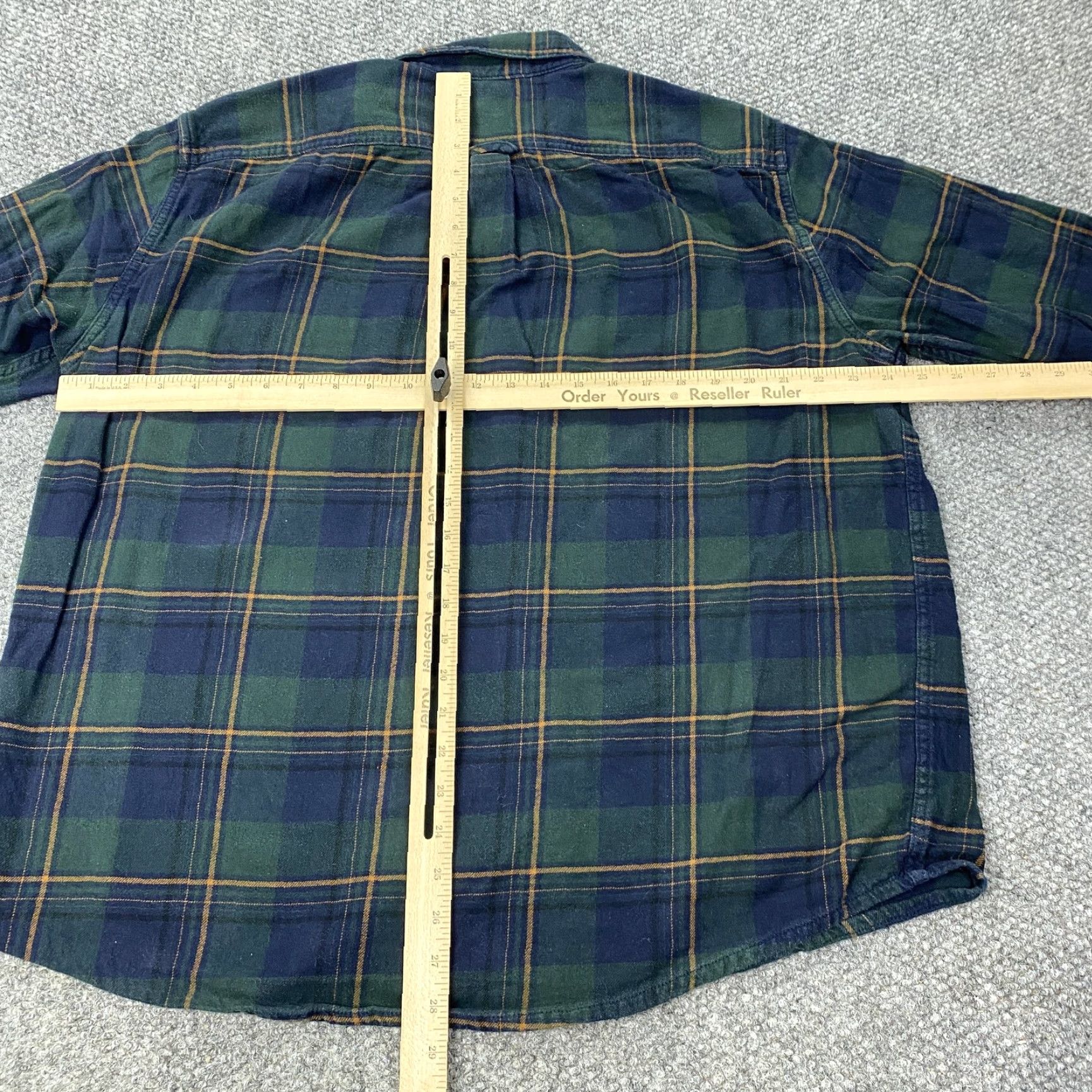 Eddie Bauer EDDIE BAUER Flannel Shirt Mens 2XL Green Blue Plaid Long Sleeve Button-Up Pocket Size US XXL / EU 58 / 5 - 7 Thumbnail