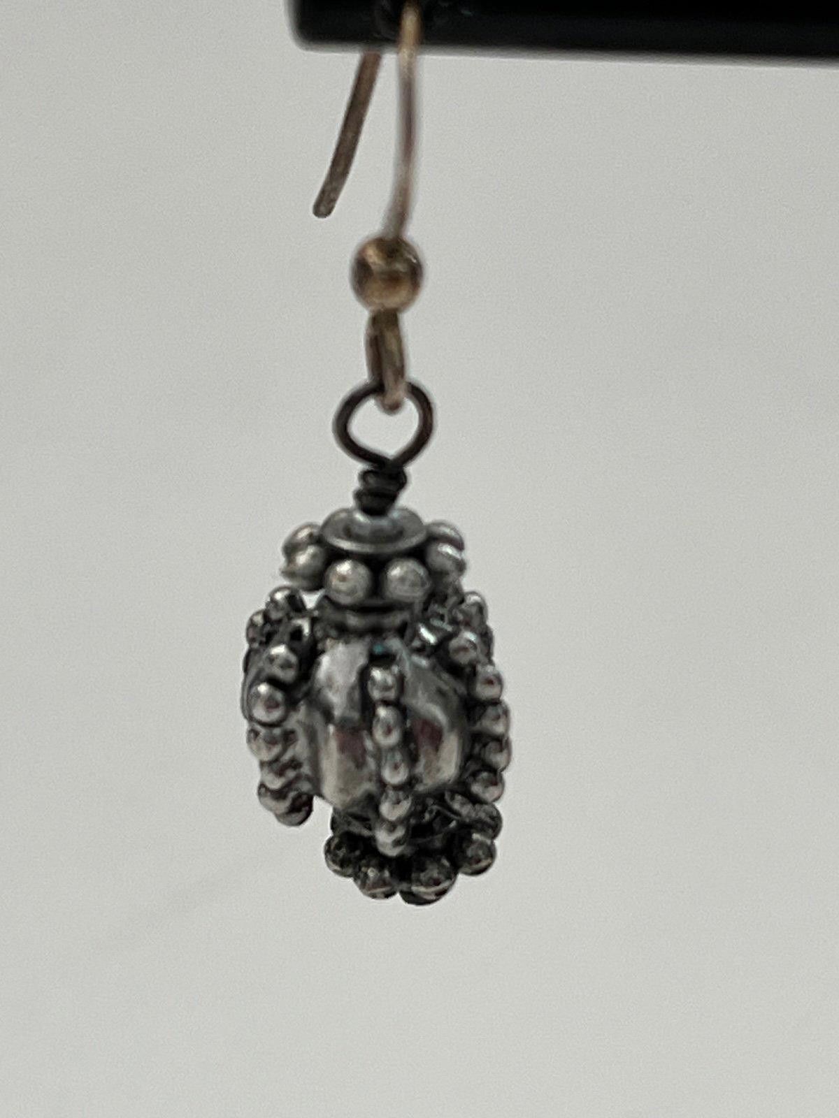 Other Ganesha drop dangle earrings, silver-plated materials Size ONE SIZE - 2 Thumbnail