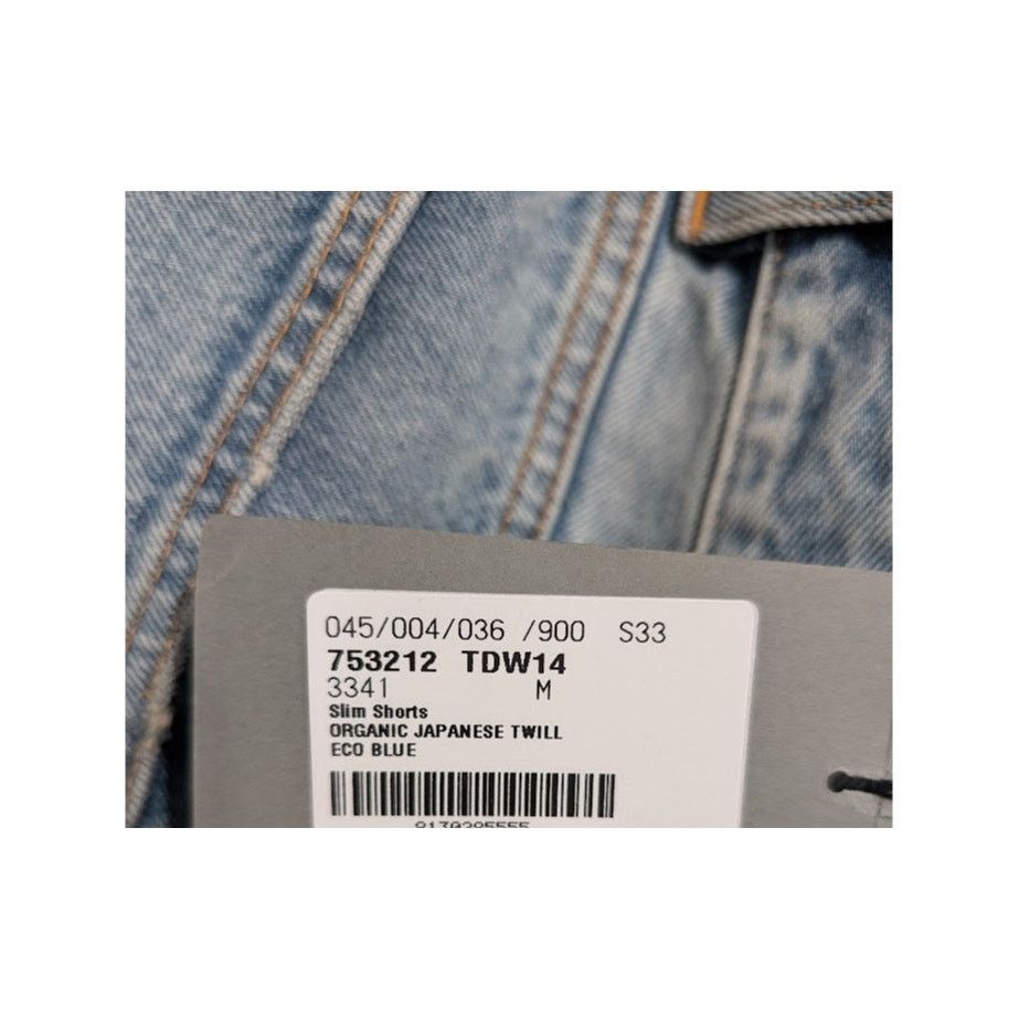 Balenciaga o1rshd1 Slim Shorts Organic Japanese Twill in Eco Blue Size US 32 / EU 48 - 19 Thumbnail
