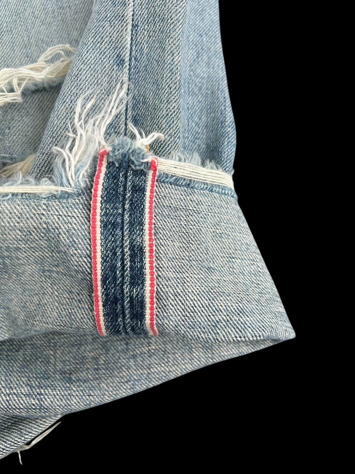 Kapital Thrashed Vintage Edwin 505 Selvedge Short Denim jeans Size US 34 / EU 50 - 2 Thumbnail