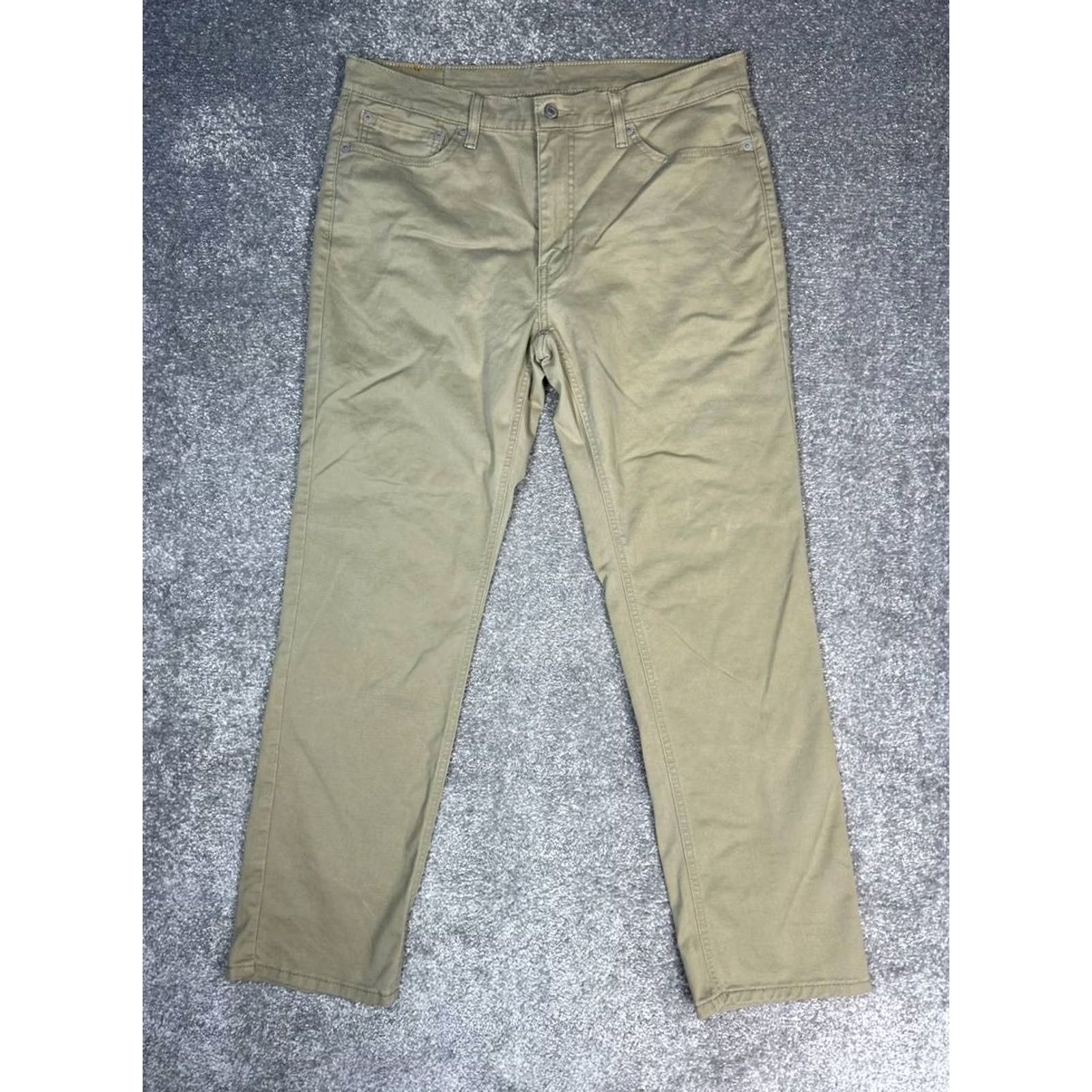 Levi's Levi's 541 Pants Men 36 Beige Cotton Polyester Elastane Athletic Tapered Leg Chino Streetwear Size US 36 / EU 52 - 2 Thumbnail