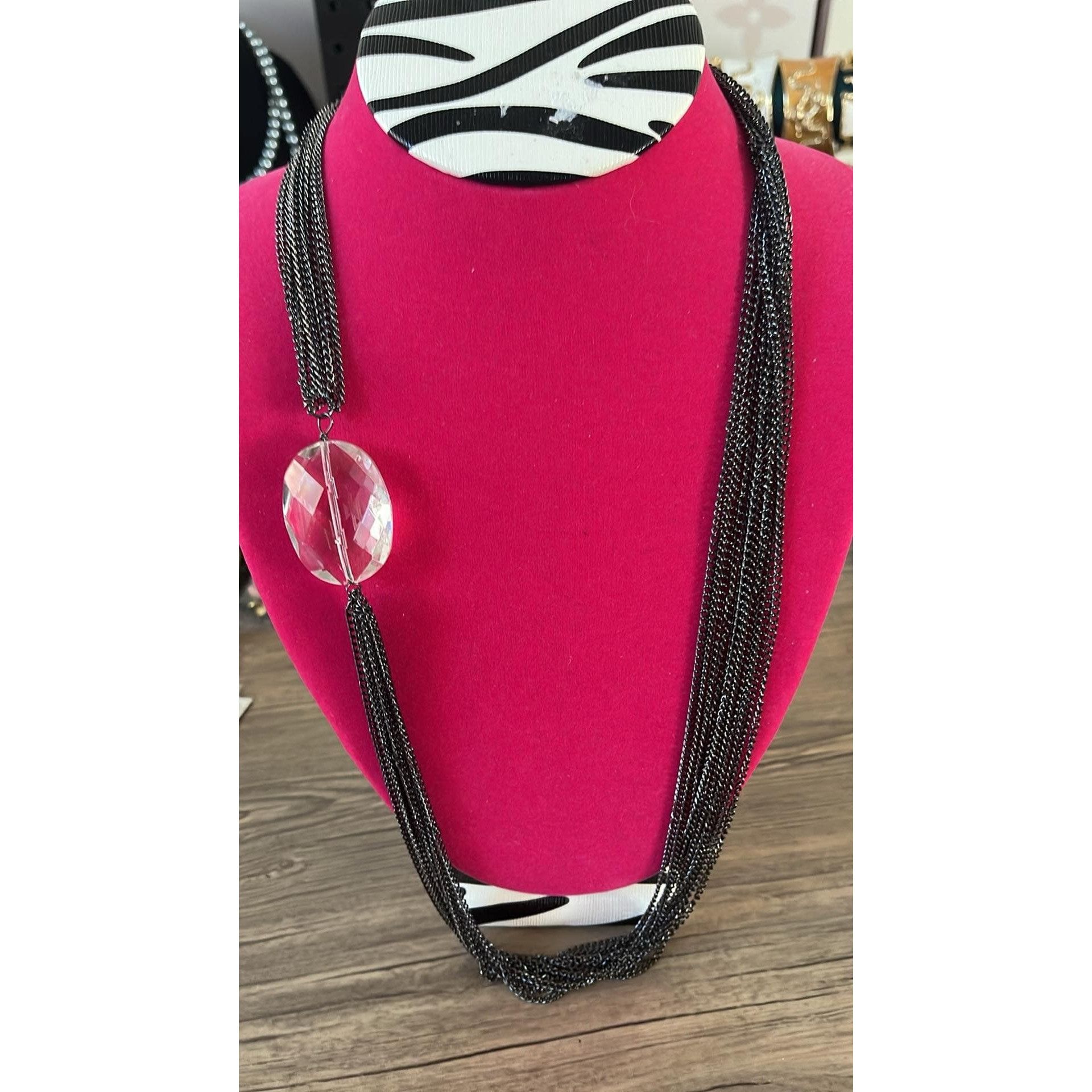 Joan Rivers Joan Rivers Silver Chain with Crystal Pendant Necklace Size ONE SIZE - 1 Thumbnail