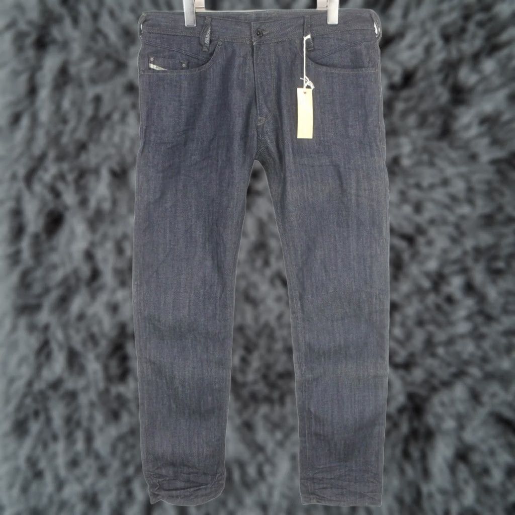 Diesel DIESEL Iakop Regular Slim-Tapered 0880G Jeans Men's W34/L34 Button Denim Faded Blue Jeans Men Size US 34 / EU 50 - 1 Thumbnail