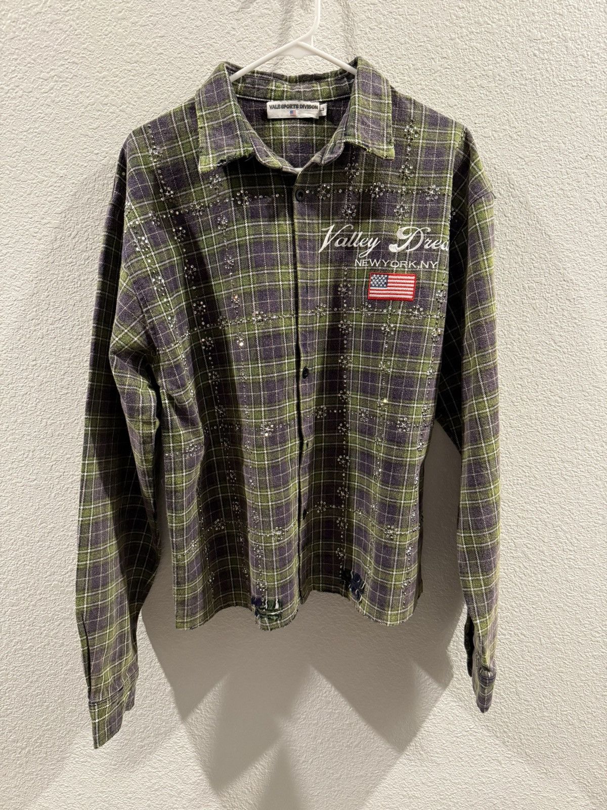 Vale Vale Diamond Studded Long Sleeve Button Up Size US L / EU 52-54 / 3 - 1 Thumbnail