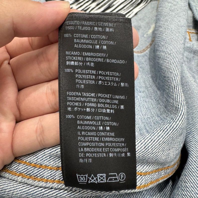 Balenciaga Balenciaga destroys old waterfall letters embroidered denim Size US S / EU 44-46 / 1 - 4 Thumbnail