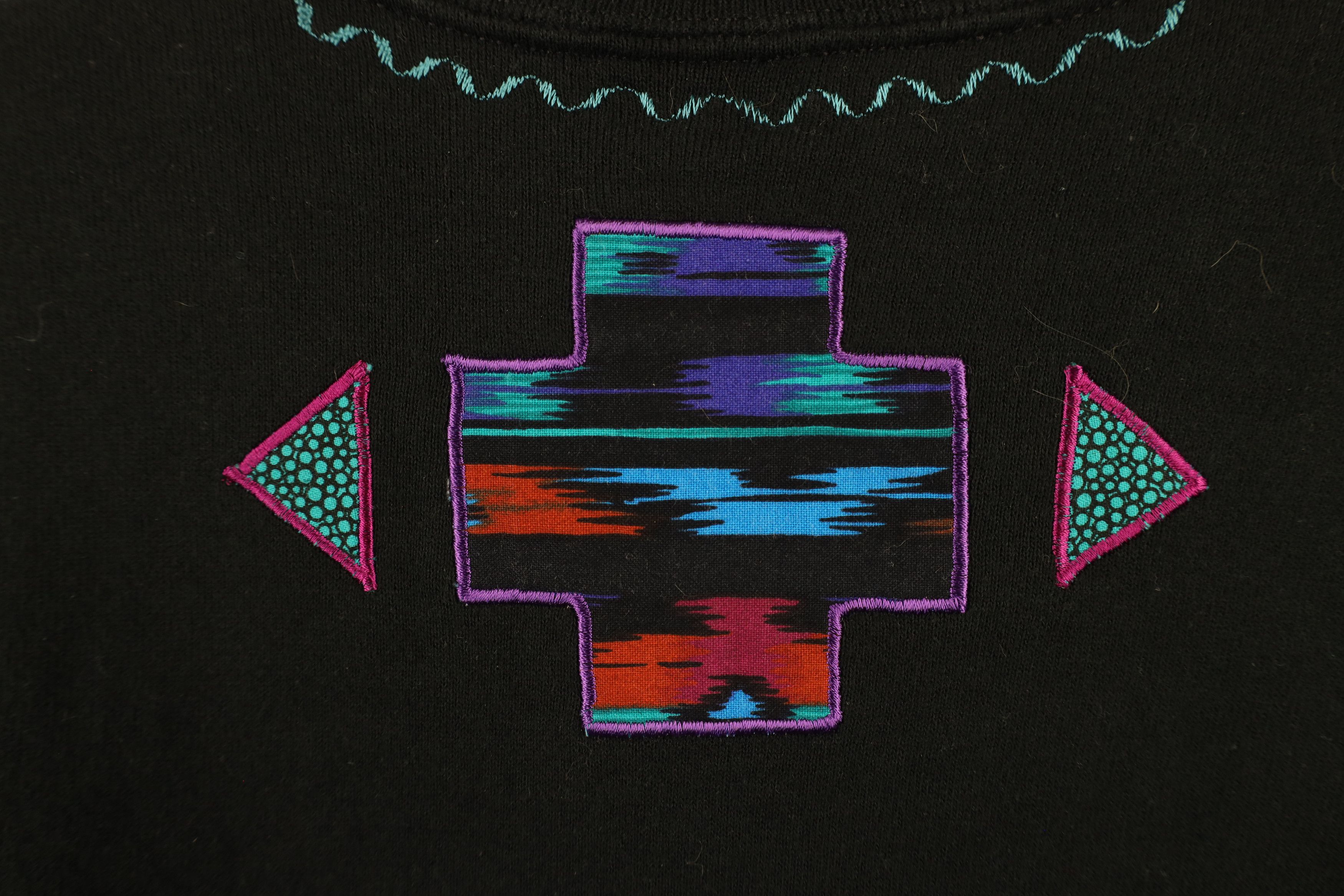 Vintage Vintage 90s Streetwear Southwestern Cardigan Sweatshirt USA Size XXL / US 16-18 / IT 52-54 - 11 Thumbnail
