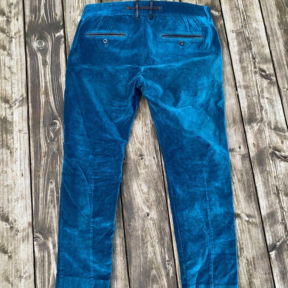 Diesel RARE Velvet Diesel Jeans Pants Size 32 Blue Velour Dress Pa Size US 32 / EU 48 - 3 Thumbnail