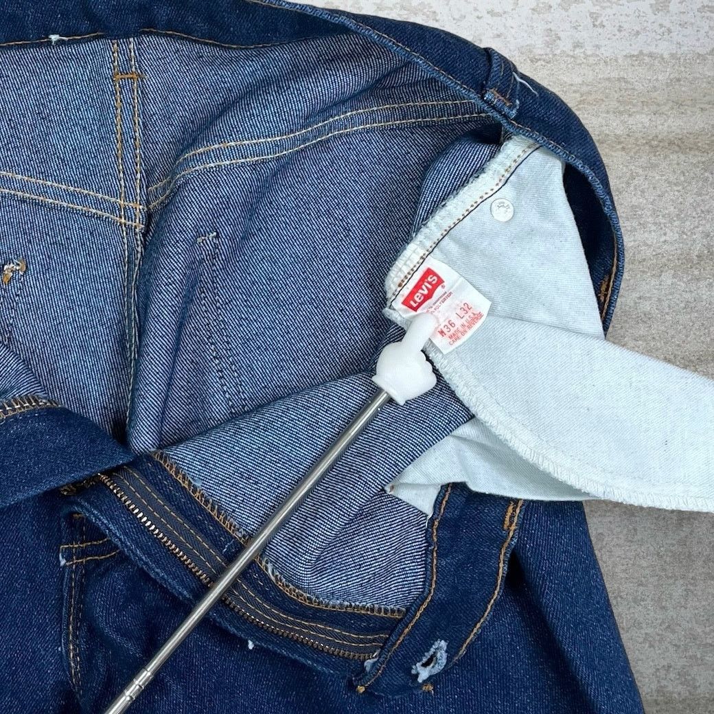 Levi's Vintage 90s Levis Jeans 36x28 Regular Straight Dark Wash Size US 36 / EU 52 - 4 Thumbnail