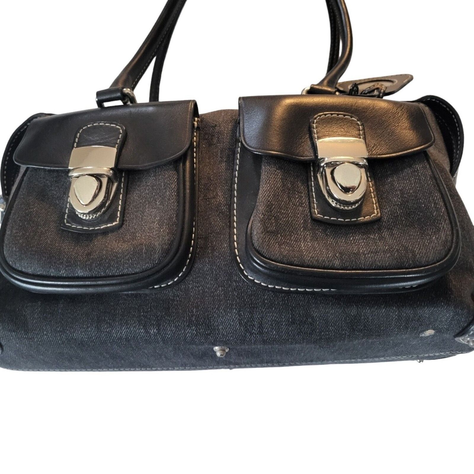 Dooney & Bourke Dooney Bourke Anniv. Signature Double Pocket Satchel Handbag Size ONE SIZE - 4 Thumbnail