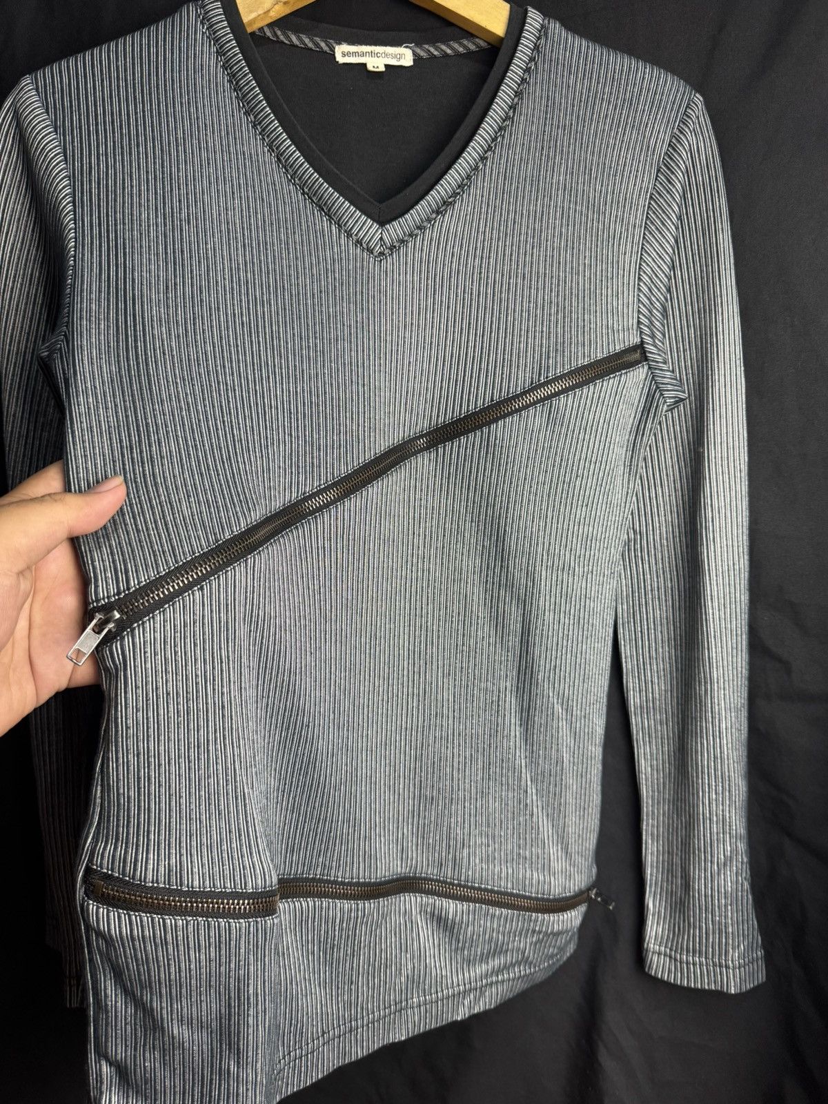 14th Addiction × KMRii × semanticdesign Archived Double Layers Zipper Semanticdesign long sleeve Size US M / EU 48-50 / 2 - 6 Thumbnail