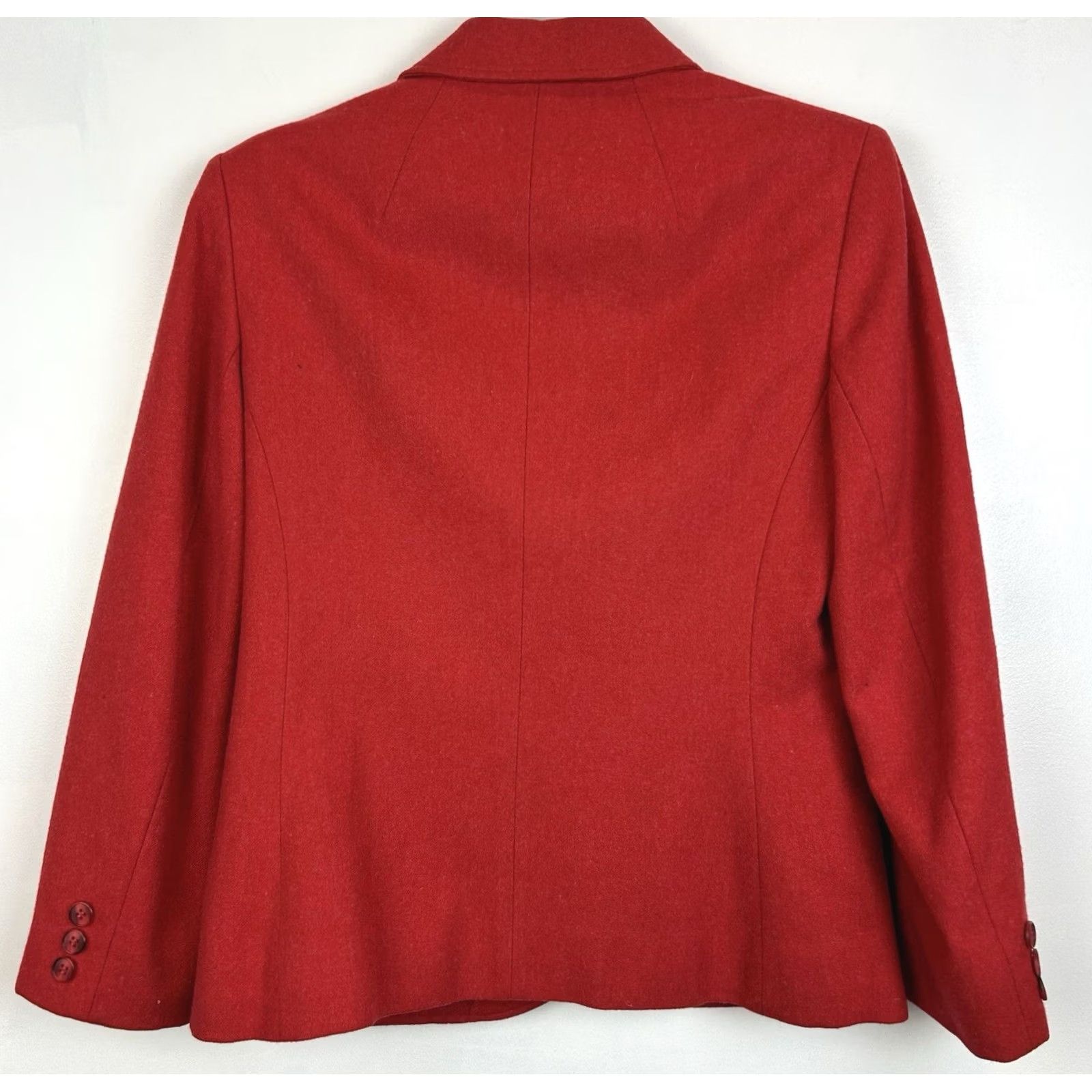 Pendleton VINTAGE Pendleton Blazer Womens 9 Red Wool Jacket USA Academia Preppy Young Size M / US 6-8 / IT 42-44 - 2 Thumbnail