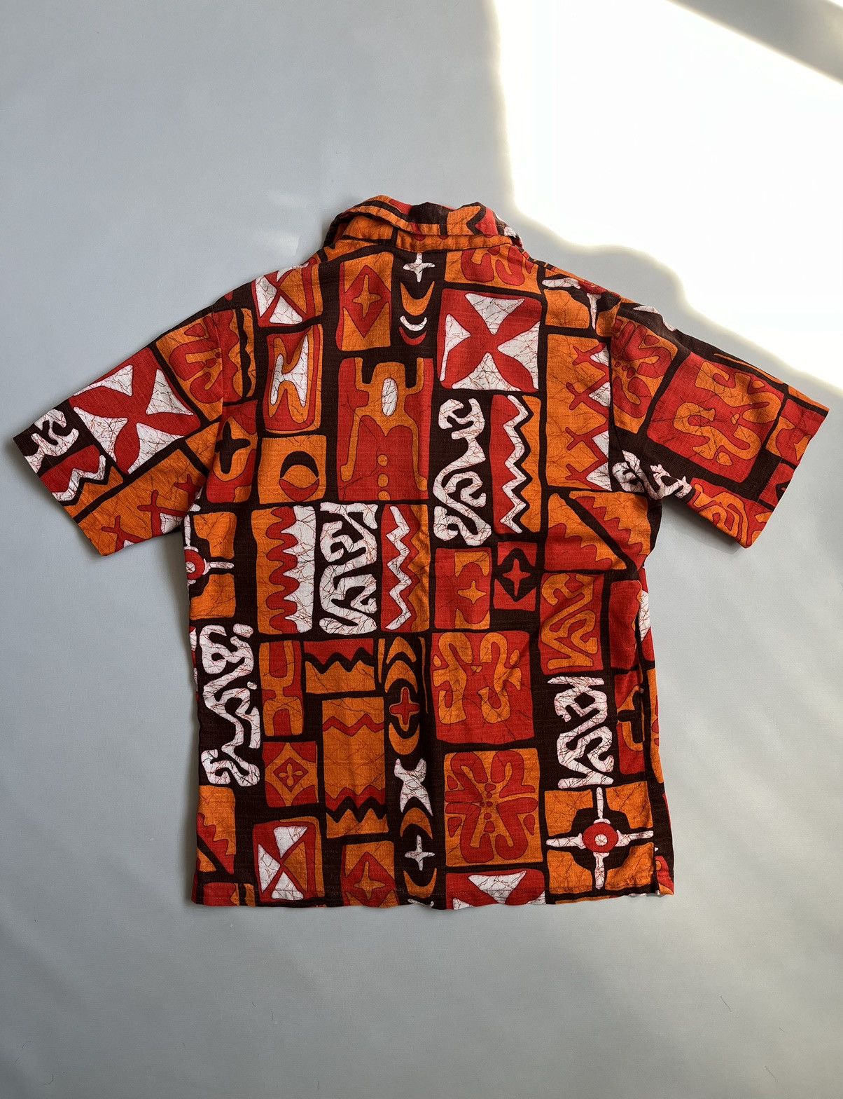 Sears Vintage 60s Sears Kings Road Orange Hawaiian Button Up Shirt Size US M / EU 48-50 / 2 - 16 Thumbnail