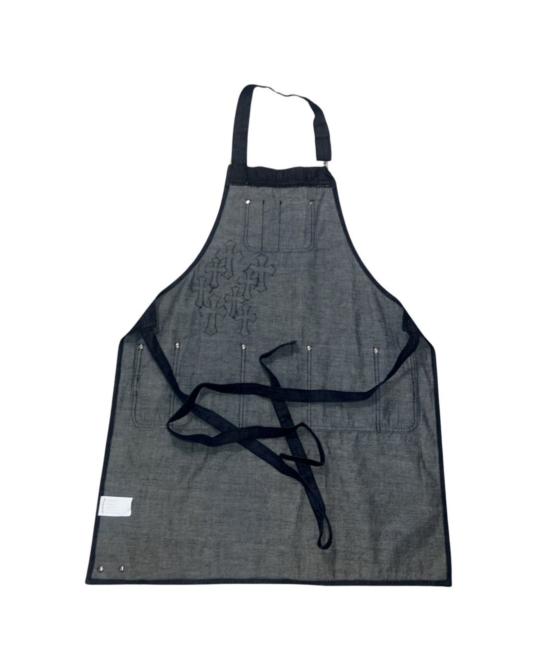 Chrome Hearts Leather cross patch blue denim grilling cooking apron Size US XL / EU 56 / 4 - 2 Thumbnail