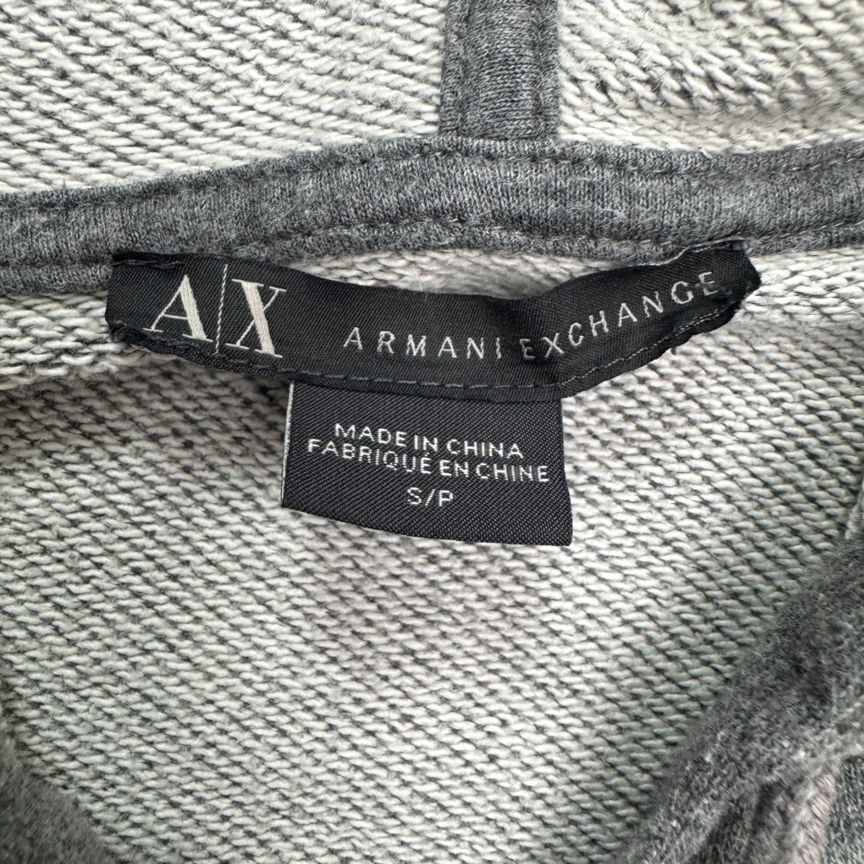 Armani Exchange Armani Exchange Graphic Hoodie Full Zip Sweatshirt Womens Small Gray Size S / US 4 / IT 40 - 4 Thumbnail