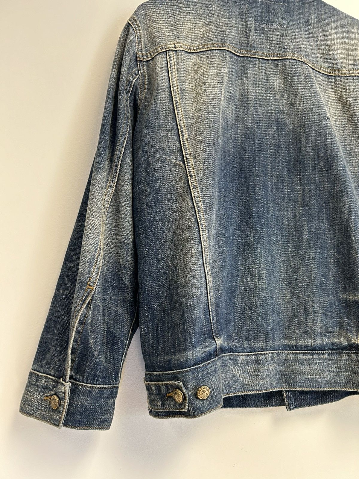 R13 Faded treated Denim jacket Size US M / EU 48-50 / 2 - 5 Thumbnail