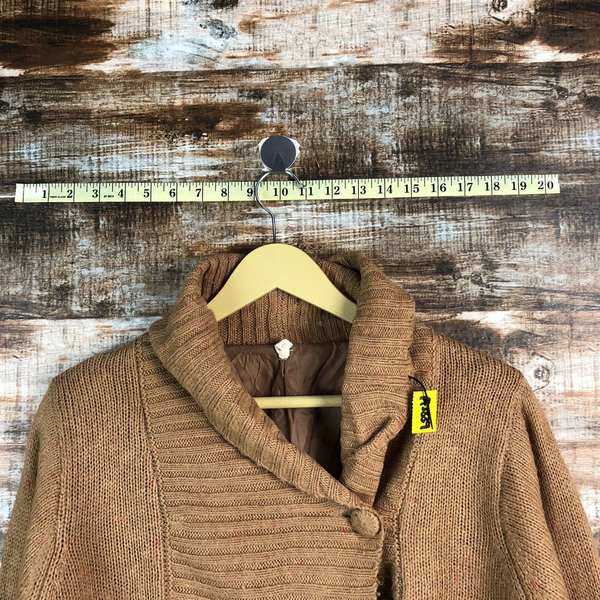 Homespun Knitwear × Japanese Brand M.M.O Brown cardigan vintage Knitwear #A2339 Size US M / EU 48-50 / 2 - 4 Thumbnail