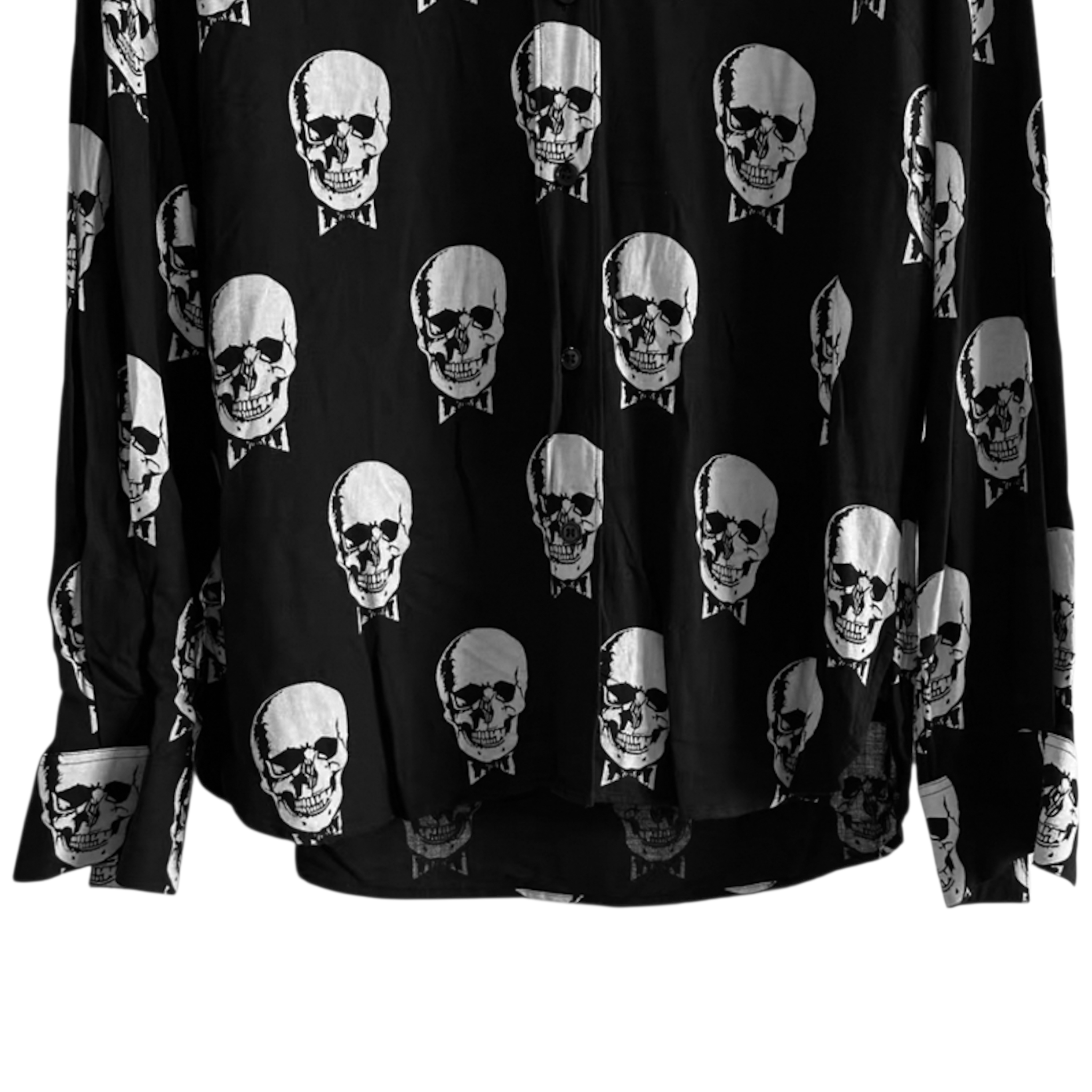 Saint Laurent Paris Saint Laurent Skull Viscose Shirt Size US M / EU 48-50 / 2 - 4 Thumbnail