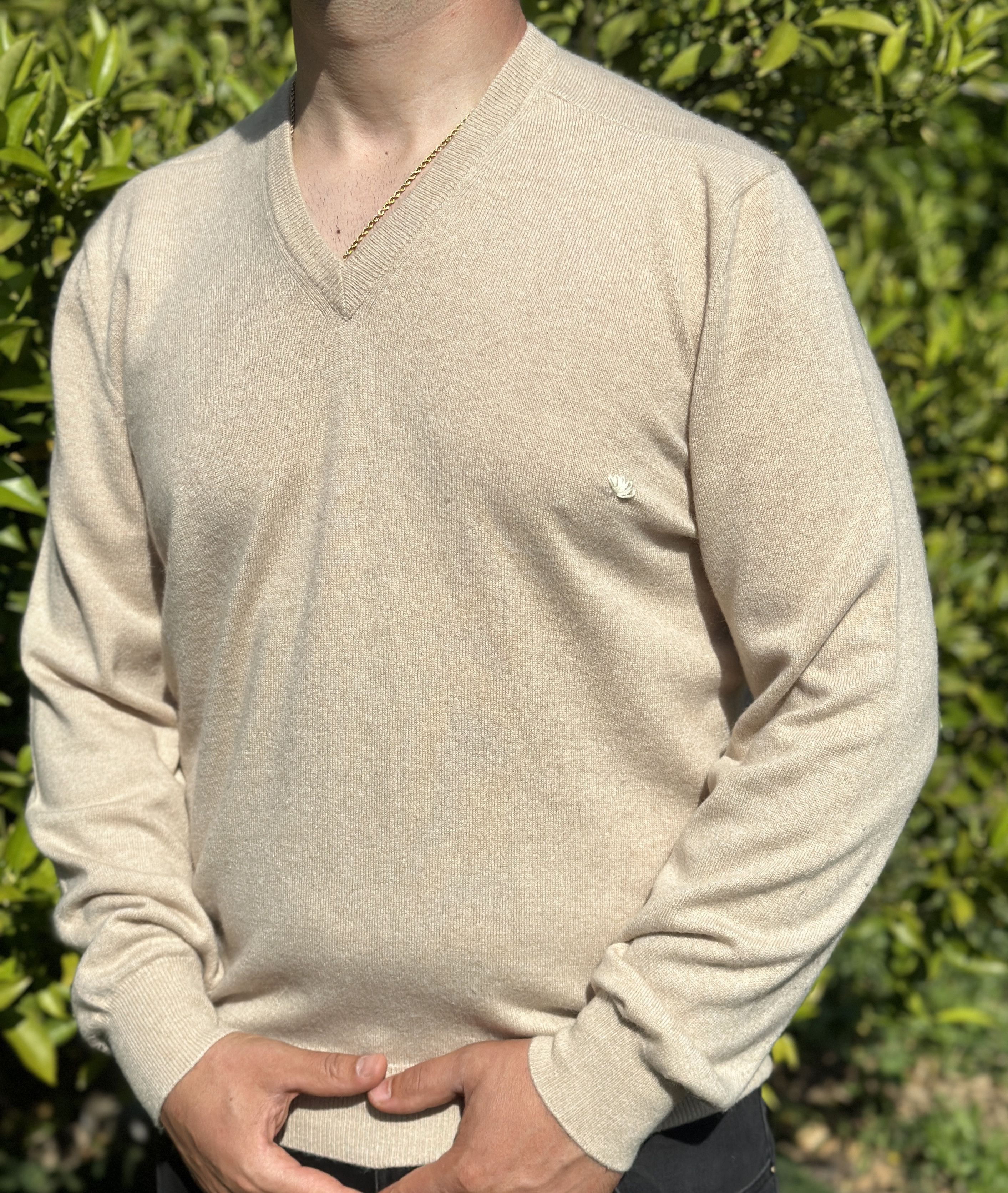 Brunello Cucinelli Pure Cashmere Brunello Cucinelli Light V Neck Size 52 L XL Size US L / EU 52-54 / 3 - 3 Thumbnail