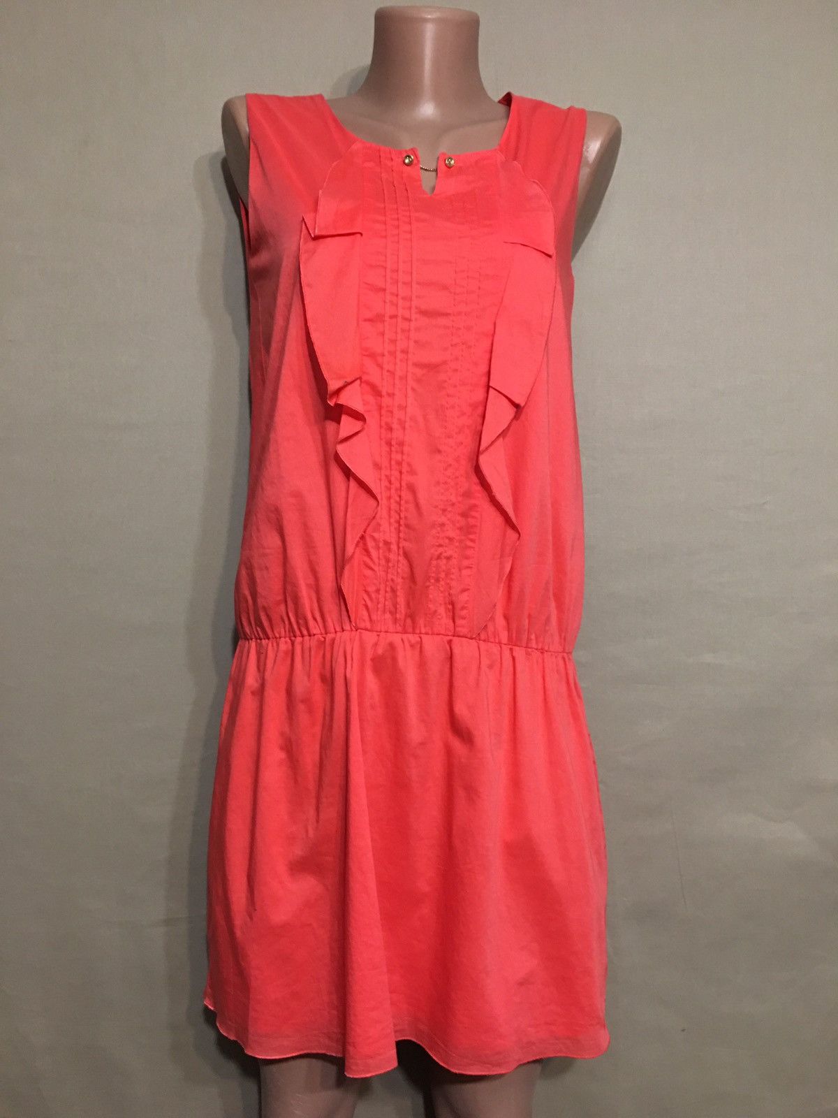 image of Chloe Coral Pink Jersey Cotton Girls Dress Size 14 (S), Women's