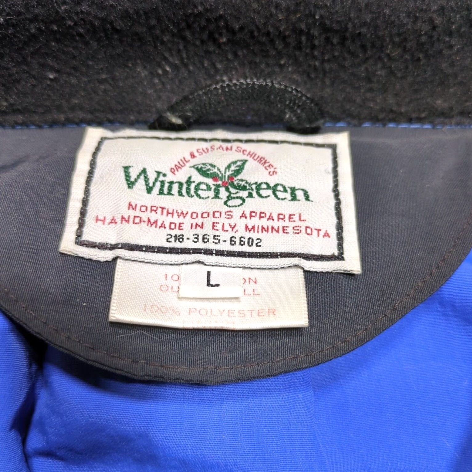 Vintage VINTAGE Wintergreen Jacket Mens L Blue Full Zip Lightweight Water Resistant Windbreaker United States Size US L / EU 52-54 / 3 - 3 Thumbnail