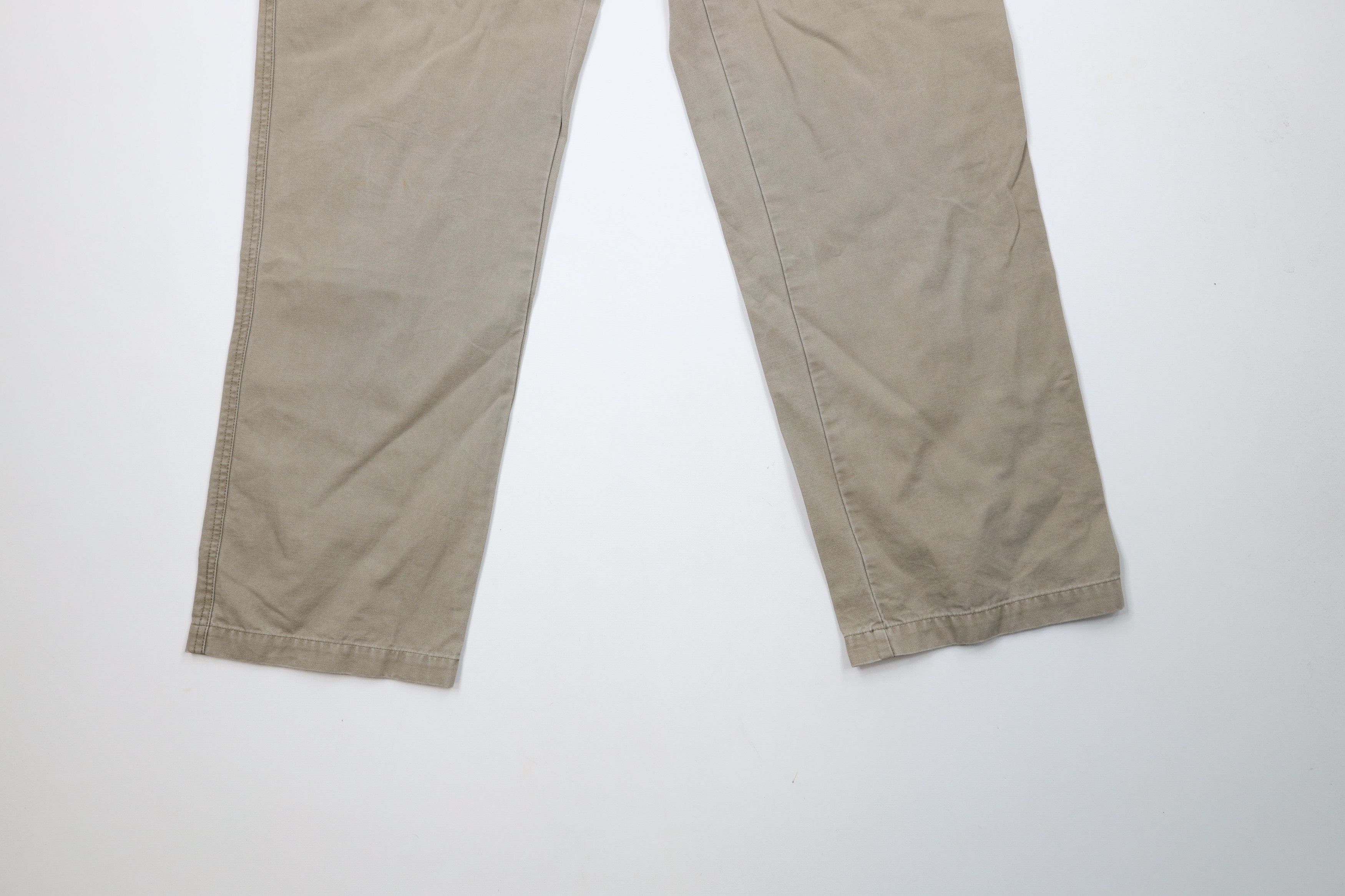 Columbia × Vintage Vintage Columbia Spell Out Canvas Wide Leg Pants Beige Size US 36 / EU 52 - 4 Thumbnail
