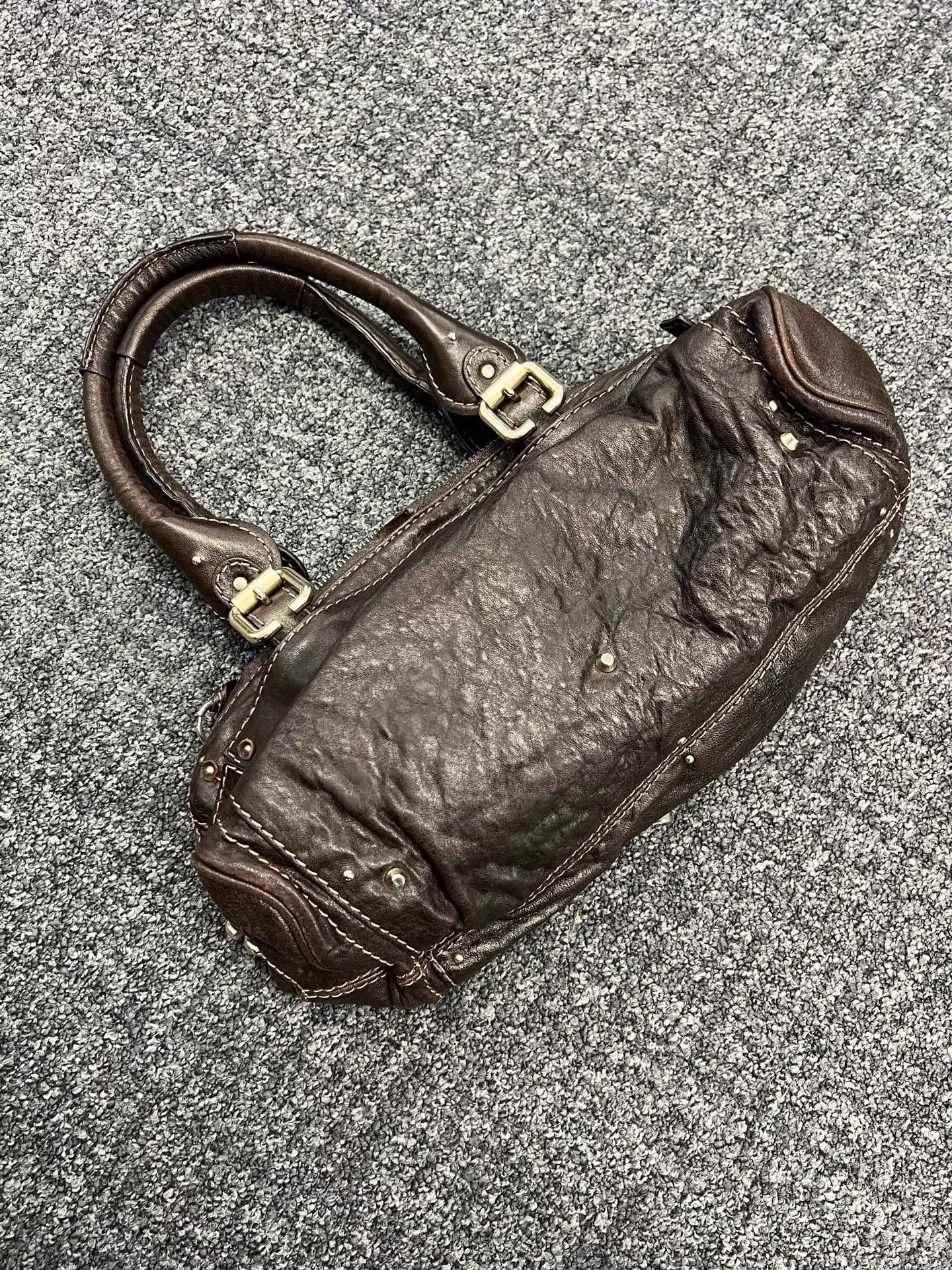 Chloe Chloe Brown Lock Bag VGC Punk Motorcycle Size ONE SIZE - 2 Thumbnail