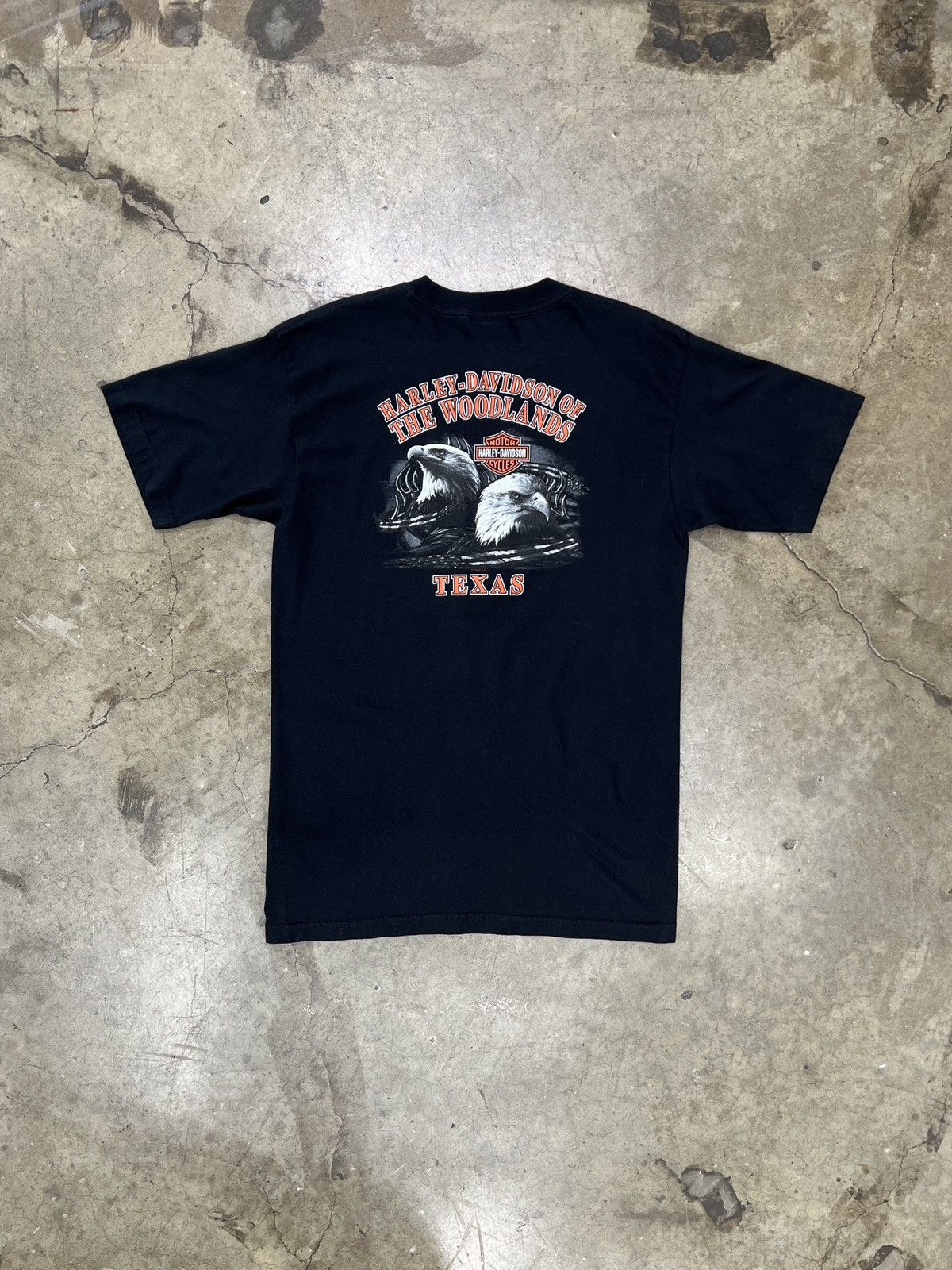 Harley Davidson Vintage 2005 Harley Davidson Motorcycle Flame Texas Large Size US L / EU 52-54 / 3 - 6 Thumbnail