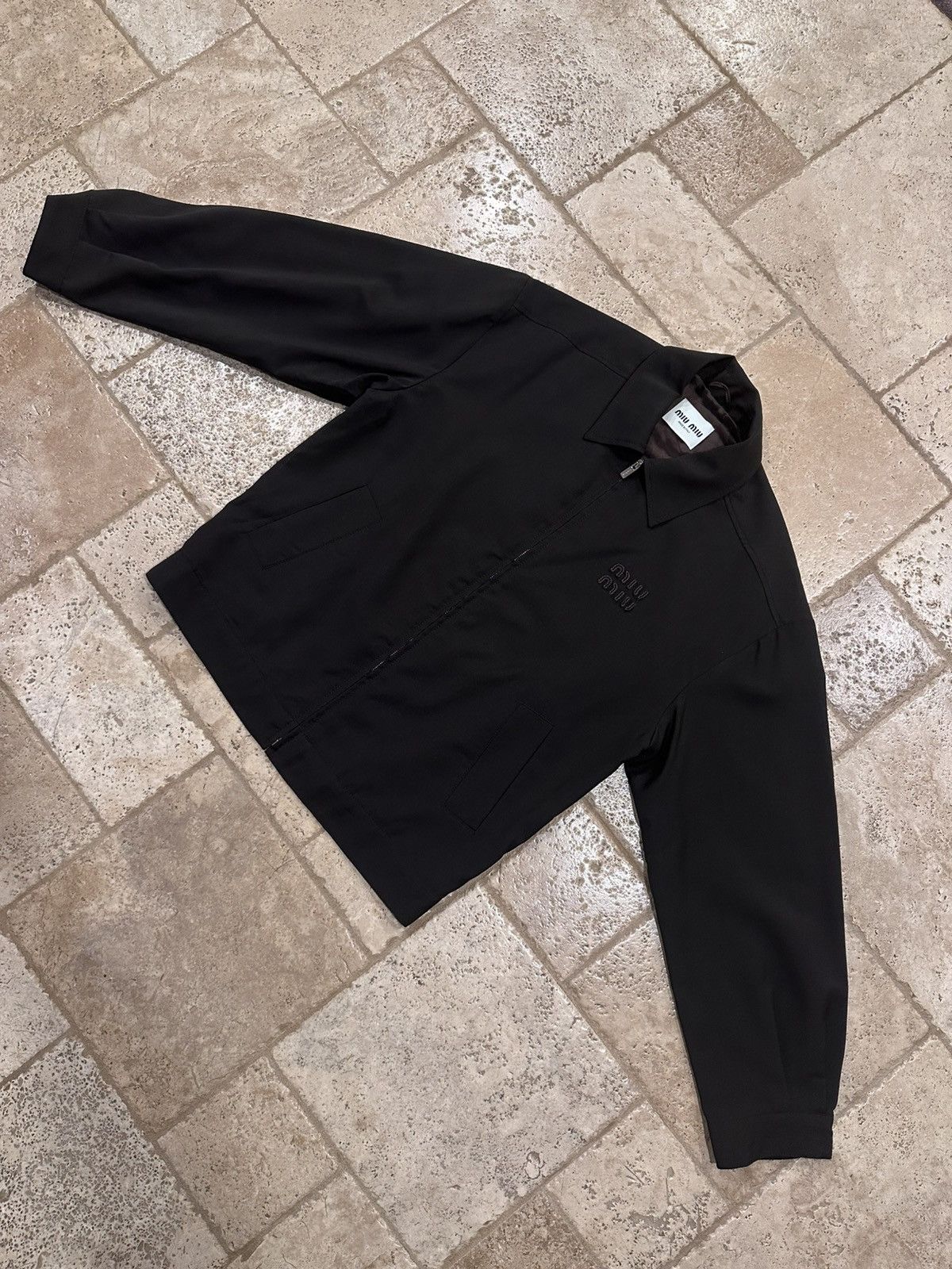 Miu Miu Miu Miu Mohair Blouson Zip Bomber Ebony Brown Light Jacket Size M / US 6-8 / IT 42-44 - 10 Thumbnail
