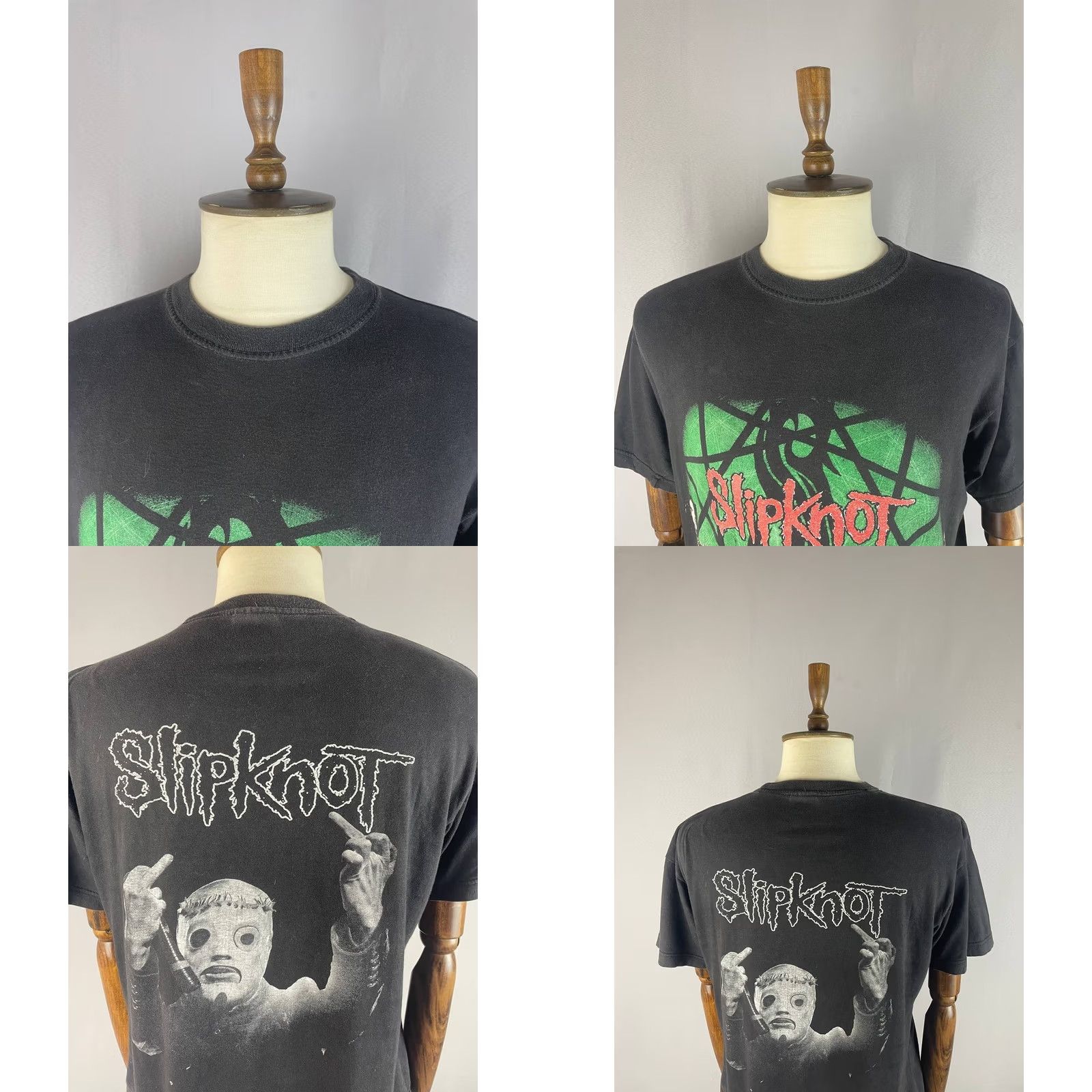 Frame Slipknot Shirt Mens L Black Band Frame Size Cotton Crew Neck Short Sleeve Size US L / EU 52-54 / 3 - 8 Thumbnail