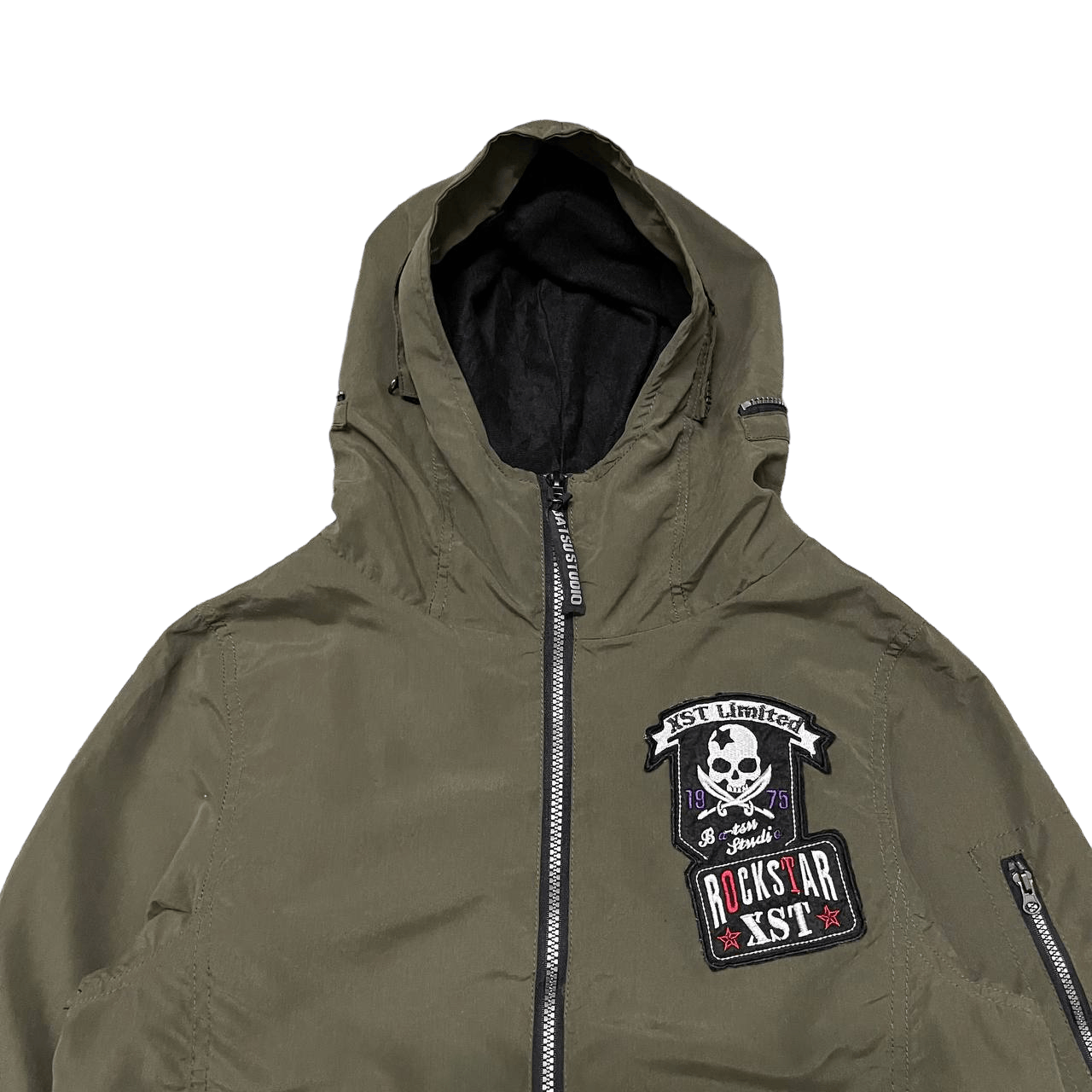 Japanese Brand Vintage Ba-Tsu Studio Hooded Jacket Skull Logo Size US S / EU 44-46 / 1 - 2 Thumbnail