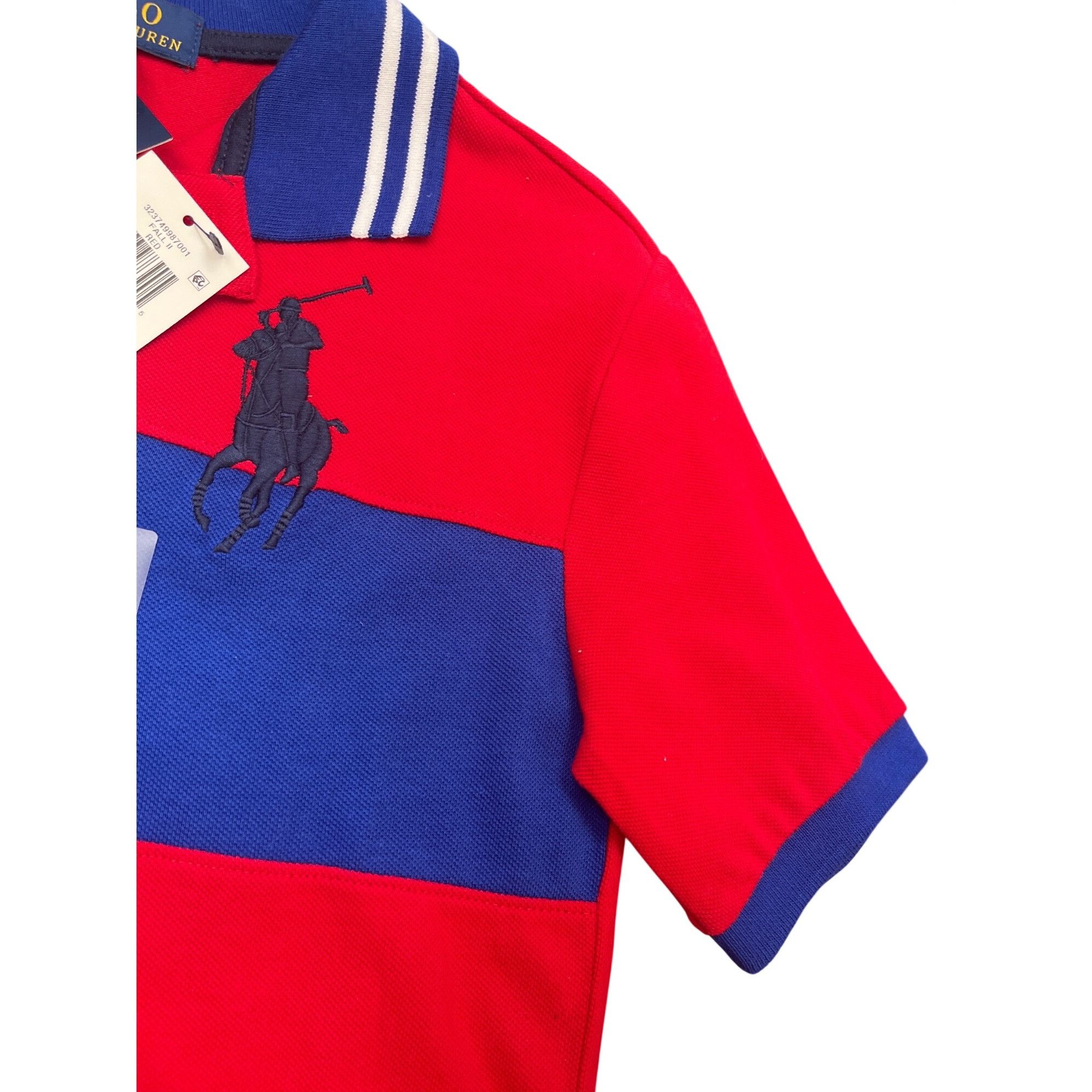Polo Ralph Lauren Polo Ralph Lauren mens red blue polo shirt sz M SKU 10-038 Size US M / EU 48-50 / 2 - 3 Thumbnail