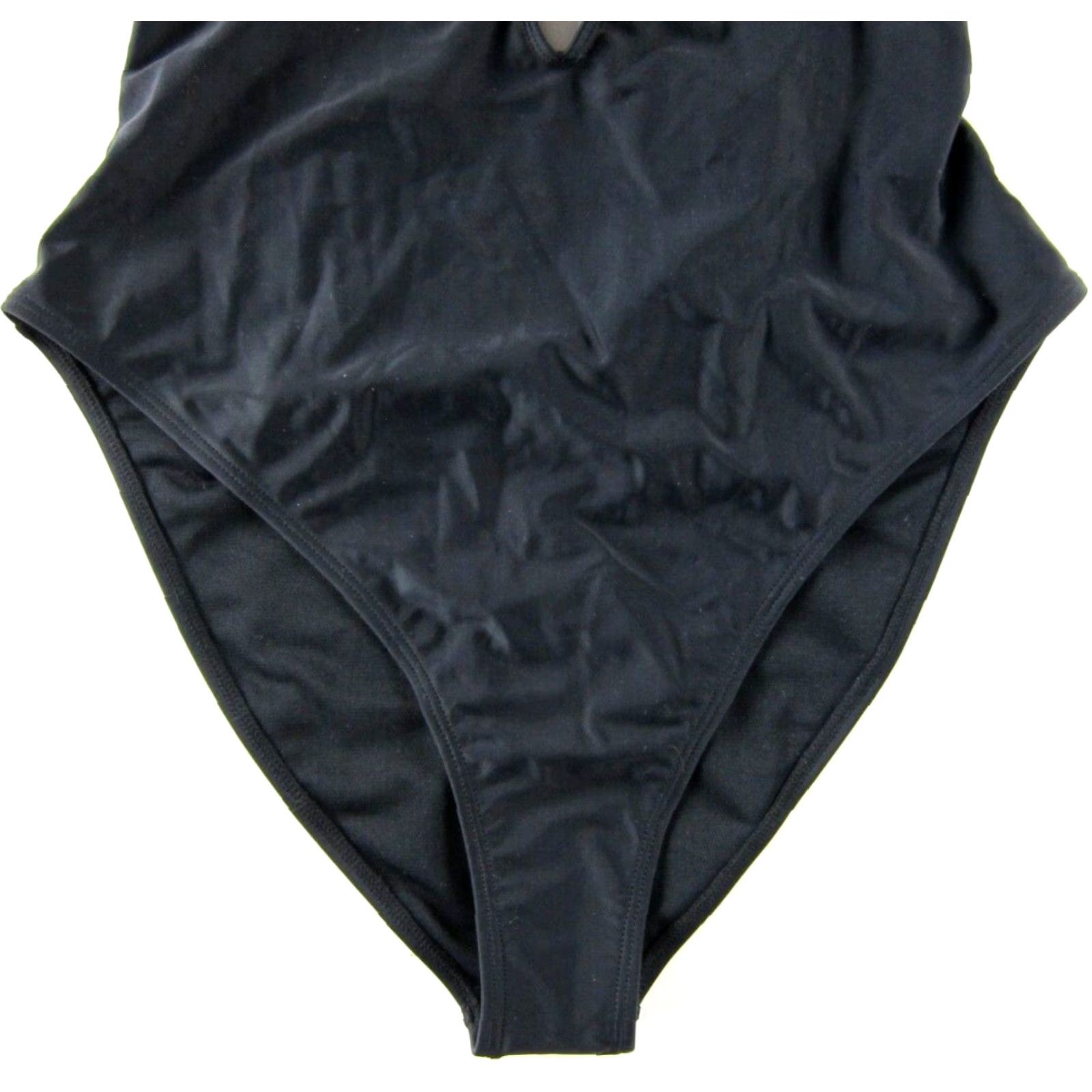 River Island NWT River Island Black Resort Ruffle Open Back One Piece Swimsuit Woman 10 Size ONE SIZE - 5 Thumbnail