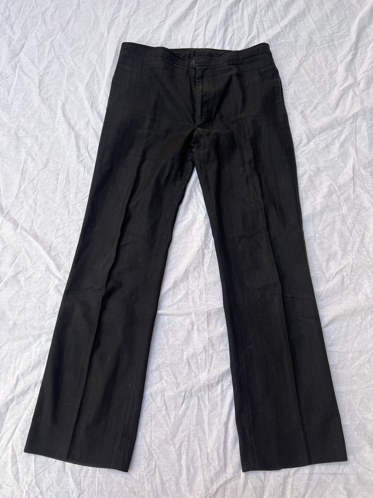 image of Carol Christian Poell Dark Grey Cotton Pants in Dark Gray, Men's (Size 34)
