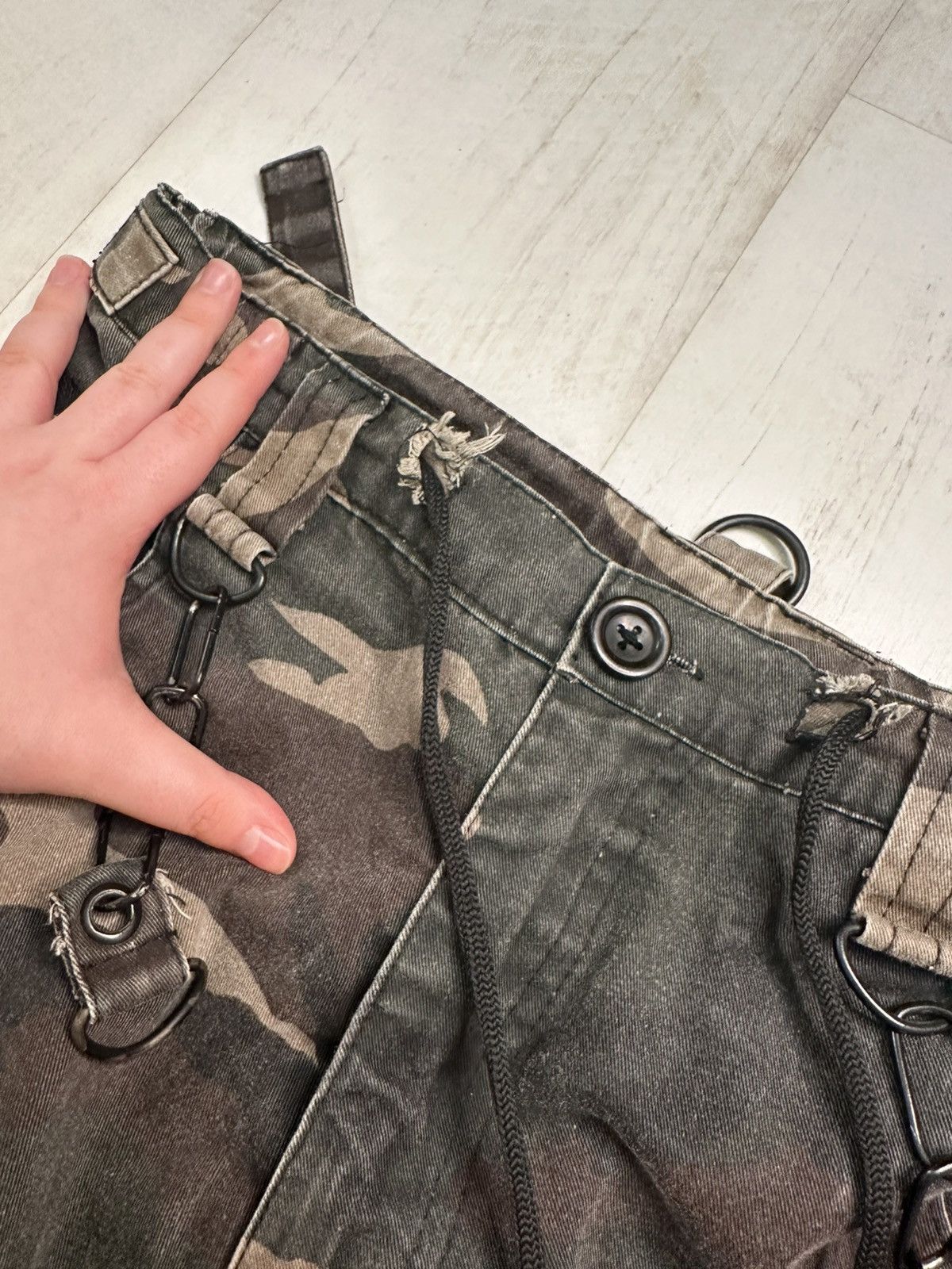 Vintage Hard Leather Stuff camo wide pants Size US 34 / EU 50 - 9 Thumbnail
