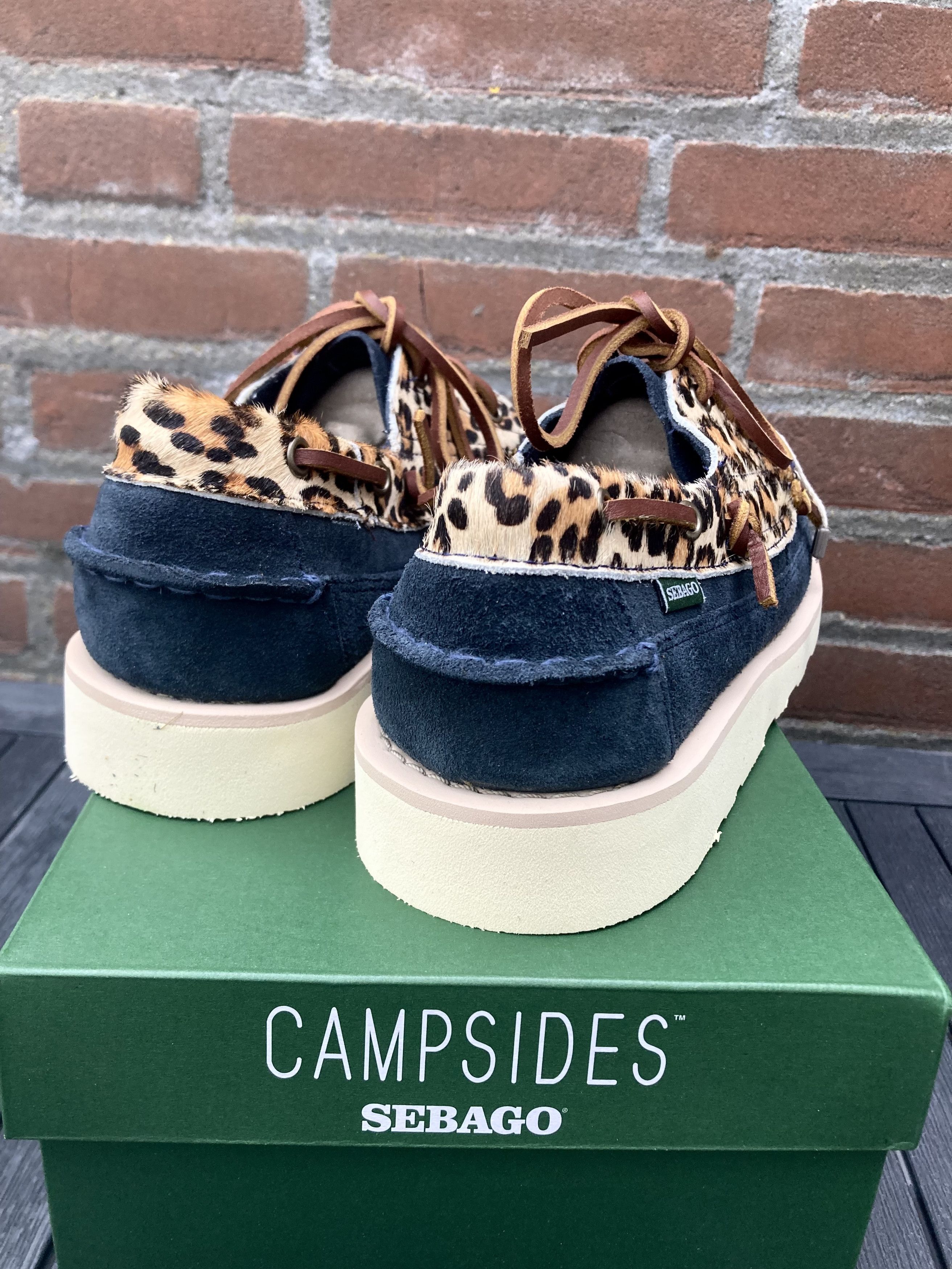 Sebago campsides keuka leopard mocassins 43 suede vibram Size US 9 / EU 42 - 3 Thumbnail