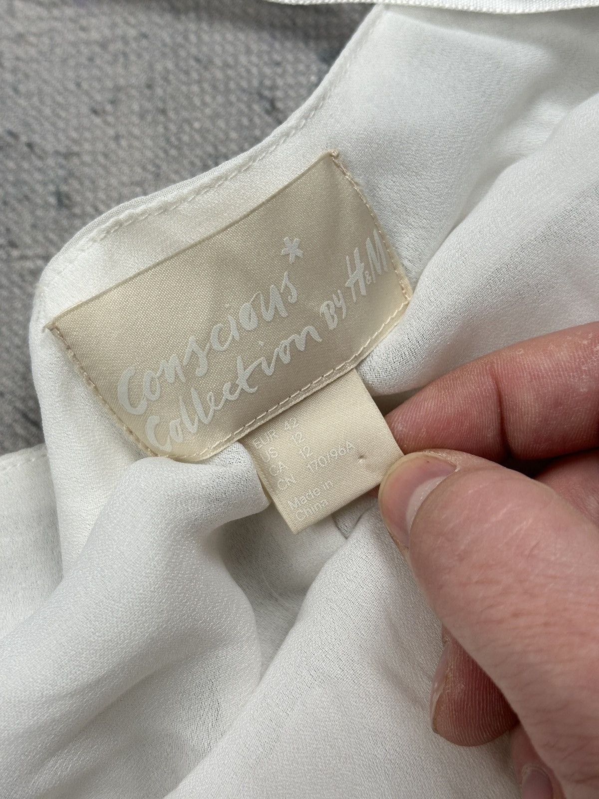 H&M H&M Conscious Collection Halter Tiered White Fairy Dress y2k Size XL / US 12-14 / IT 48-50 - 10 Thumbnail