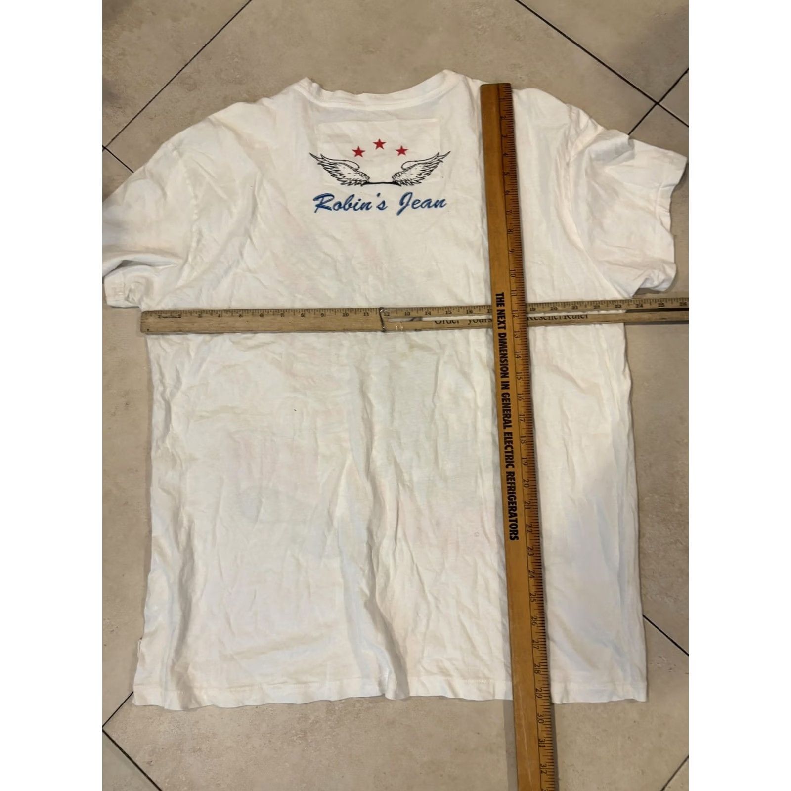 Vintage VINTAGE Robin's Jean Shirt Mens 3XL White Eagle Graphic Made USA Patriotic Tee T-Shirt Size US XXL / EU 58 / 5 - 5 Thumbnail