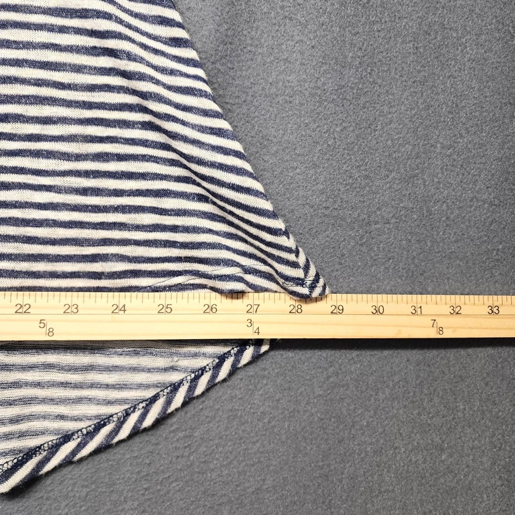 Anthropologie W5 Tank Top Womens Medium Blue White Stripe Racerback Knit USA Size M / US 6-8 / IT 42-44 - 7 Thumbnail
