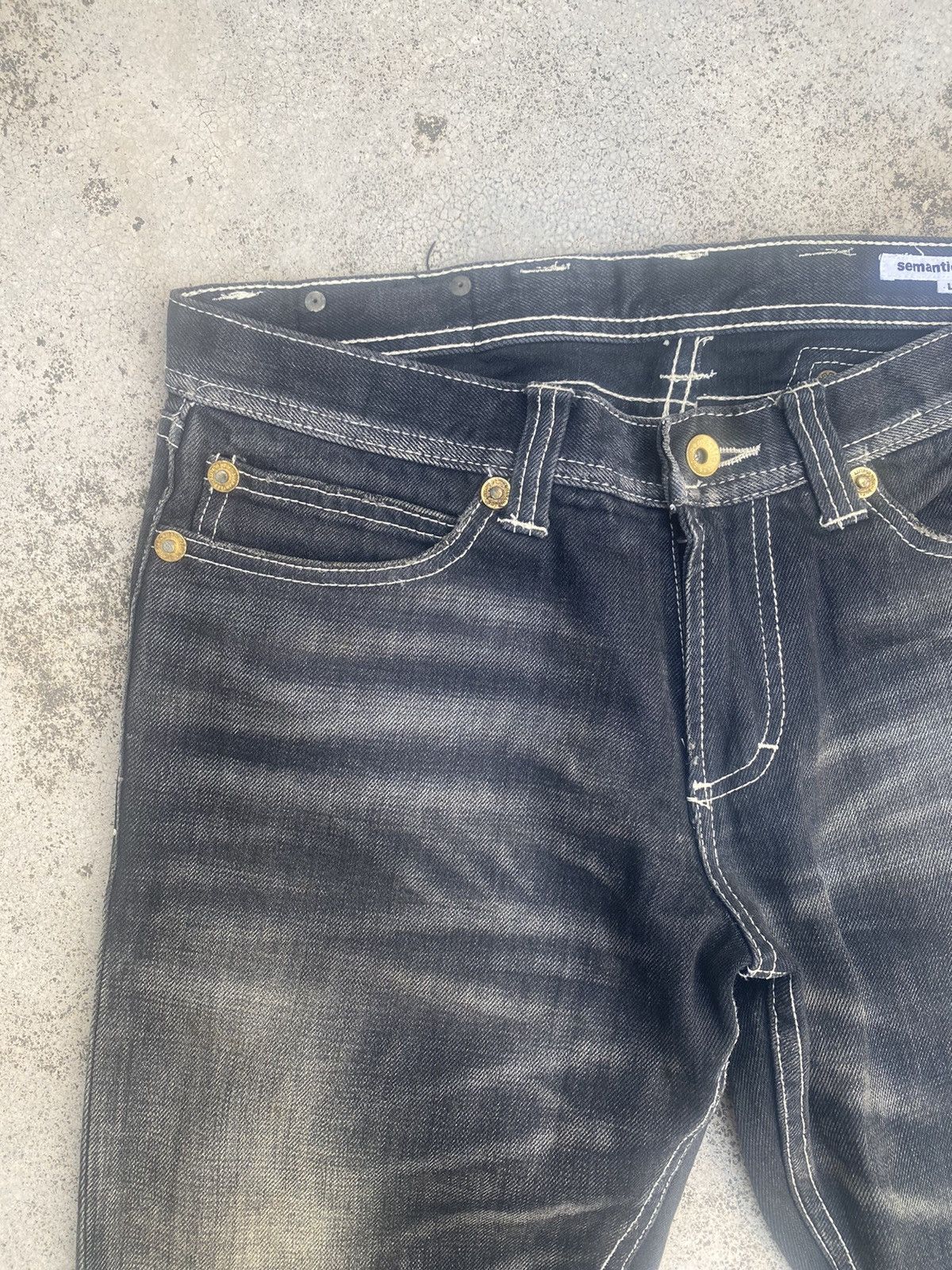Japanese Brand Japanese Brand Semantic Design Clawmark Straightcut Denim Size US 32 / EU 48 - 3 Thumbnail