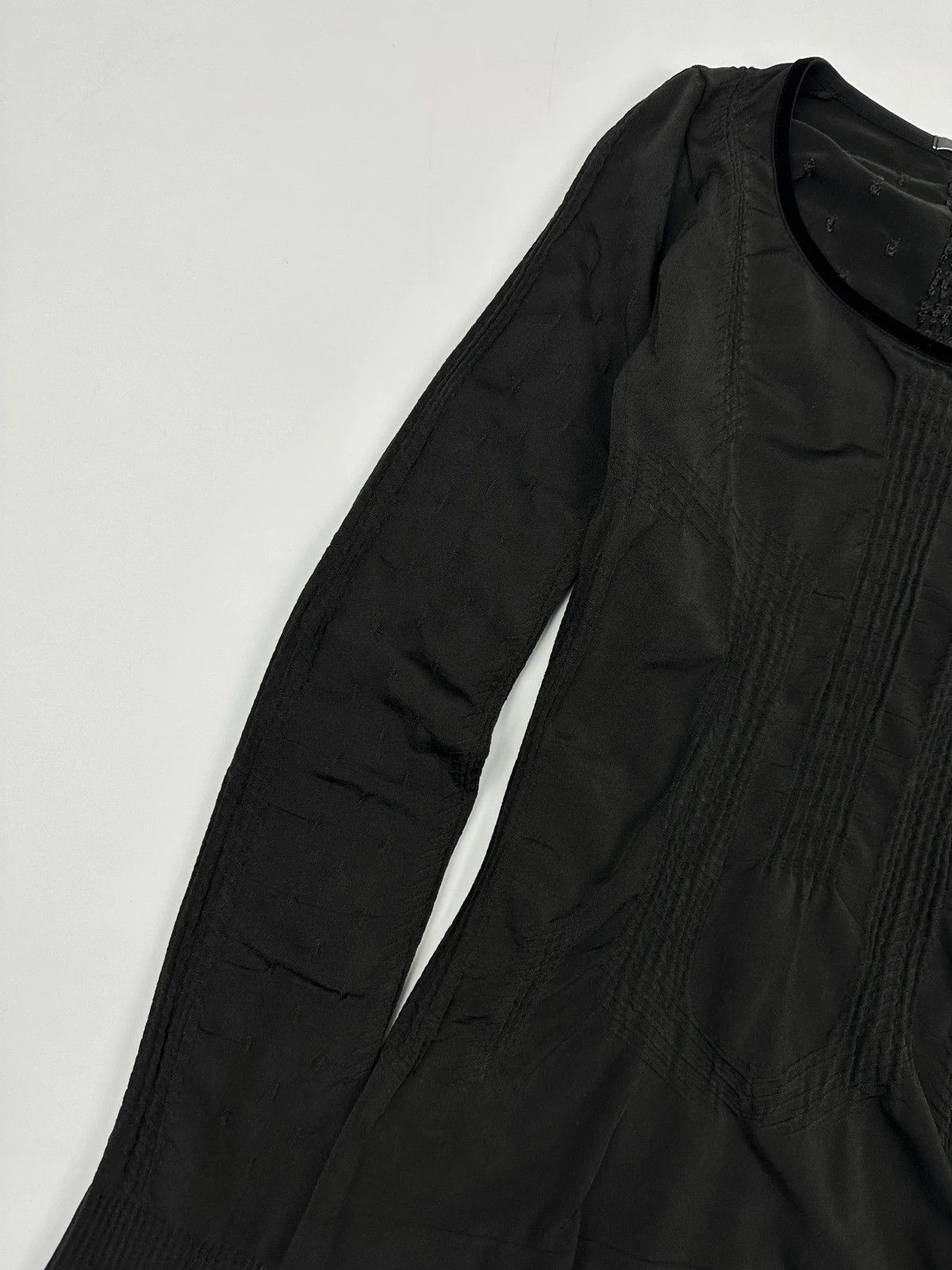 Marithe + Francois Girbaud Marithé + François Girbaud Stretch Fitted Black Longsleeves Size S / US 4 / IT 40 - 8 Thumbnail