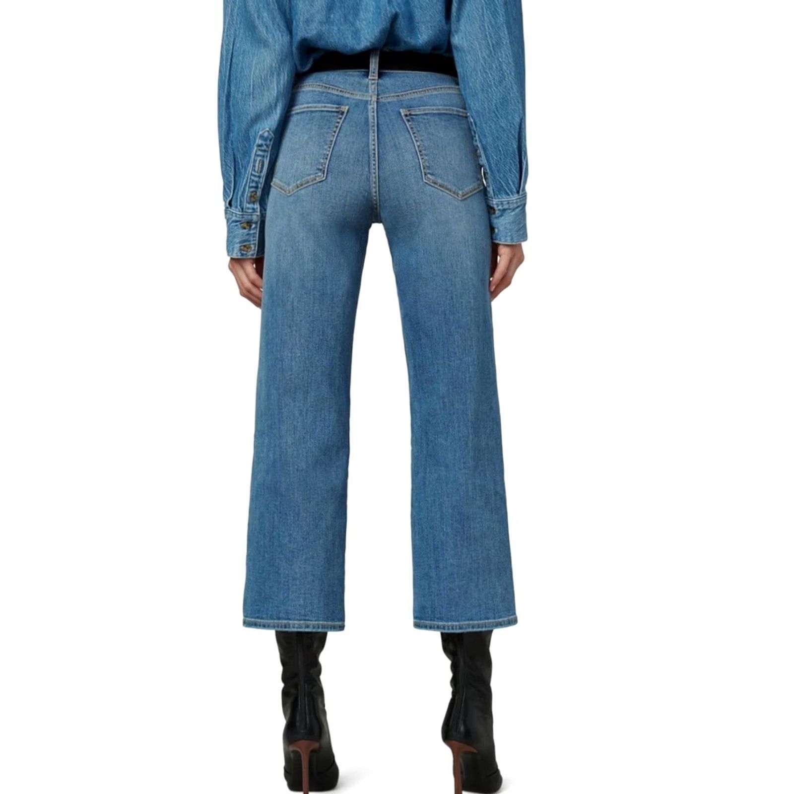 Vintage NWT Joe's The Blake High Rise Crop Wide Leg Jean - No Promises - Sz 32 Womens Jeans Size 24" / US 00 / IT 34 - 4 Thumbnail