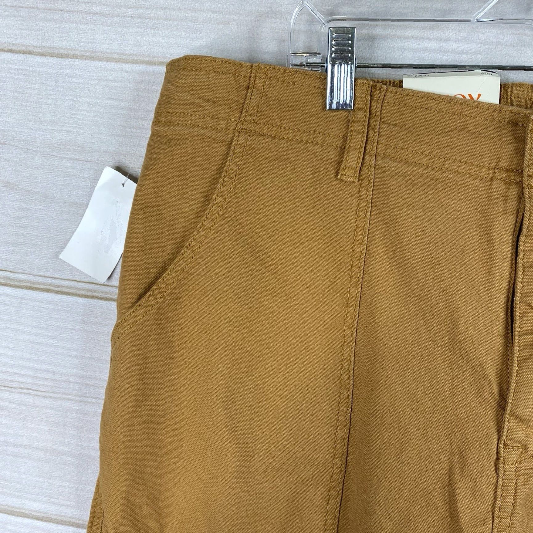 Vintage Knox Rose Pants Womens XL Brown High Rise Elastic Waistband Straight Leg NWT Size 40" / US 18 - 2 Thumbnail