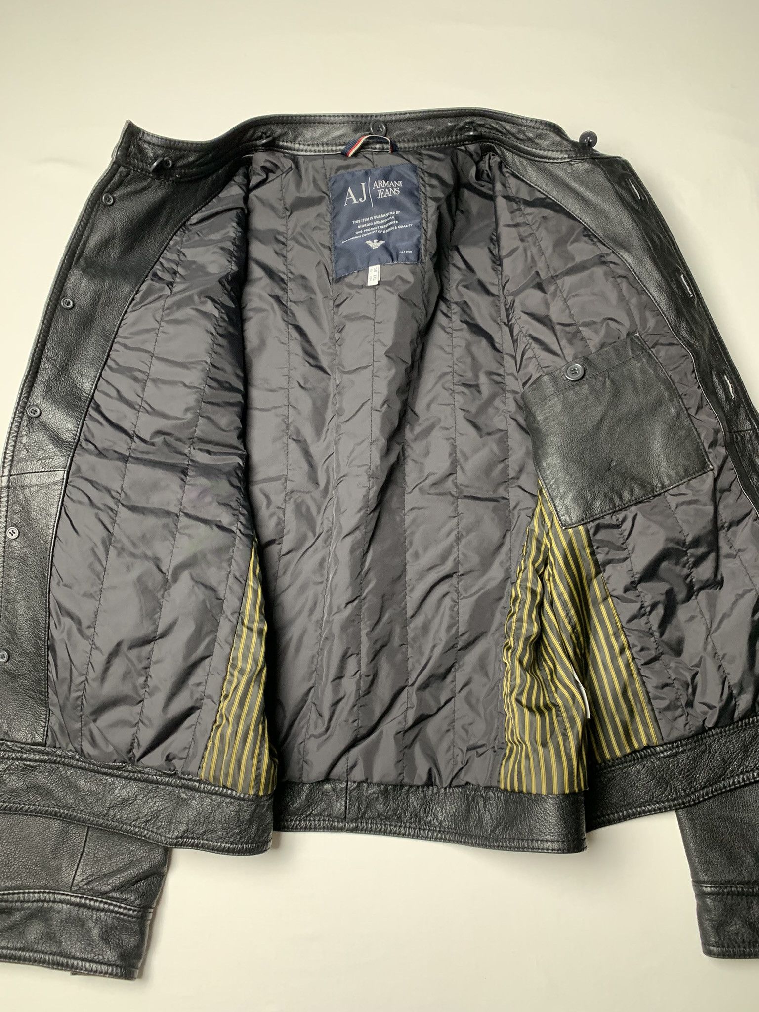 Armani Armani Jeans pig leather trucker jacket Size US XXL / EU 58 / 5 - 11 Thumbnail